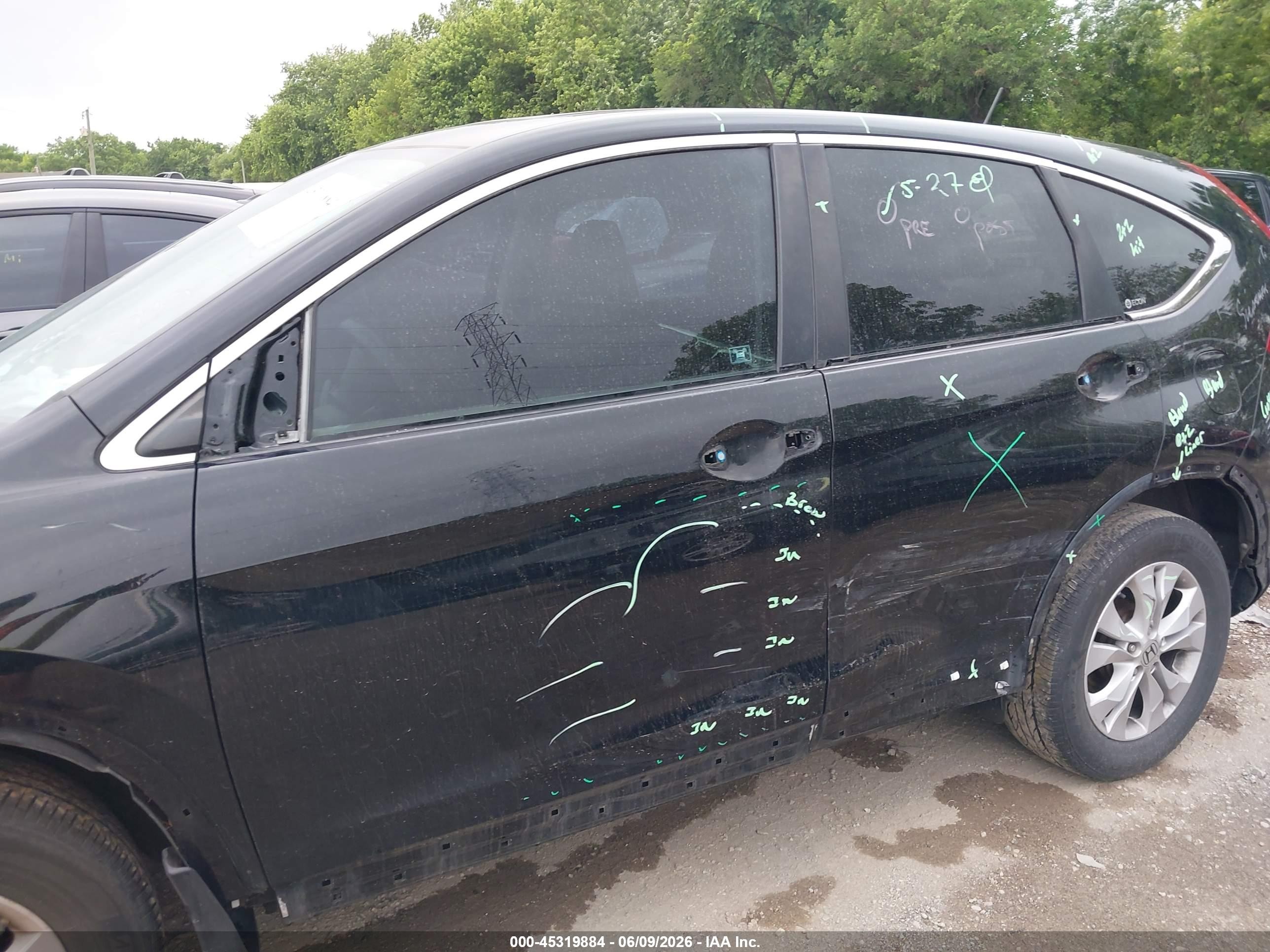 2012 Honda Cr-v Ex Black vin: 2HKRM4H57CH614070