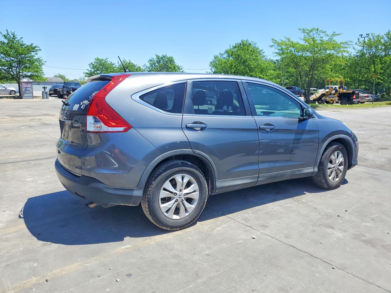 2012 Honda Cr-v Ex Gray vin: 2HKRM4H57CH615414