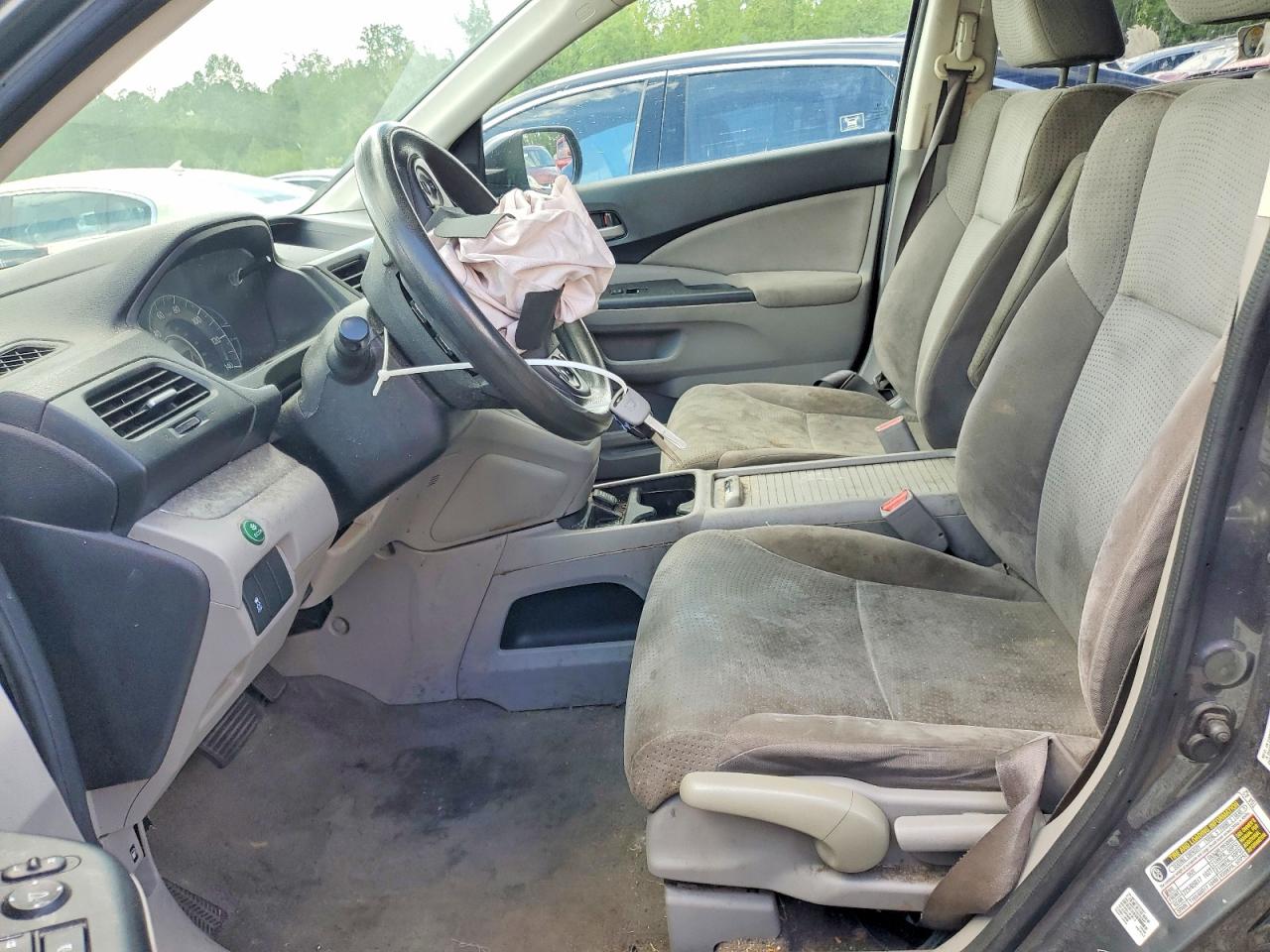 2012 Honda Cr-v Ex Gray vin: 2HKRM4H57CH615414