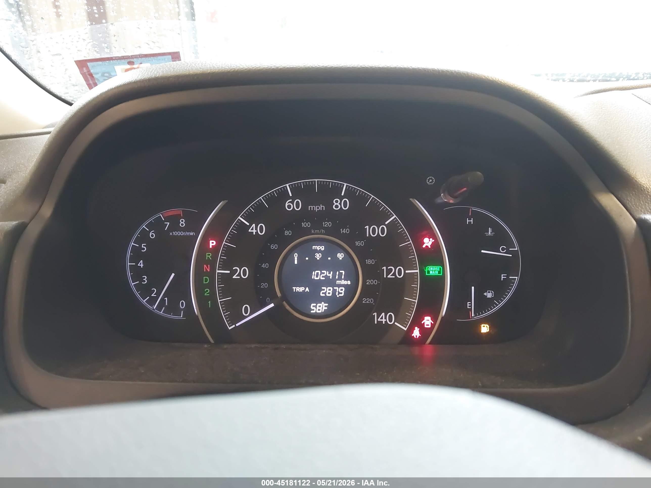 2012 Honda Cr-v Ex Gray vin: 2HKRM4H57CH616465