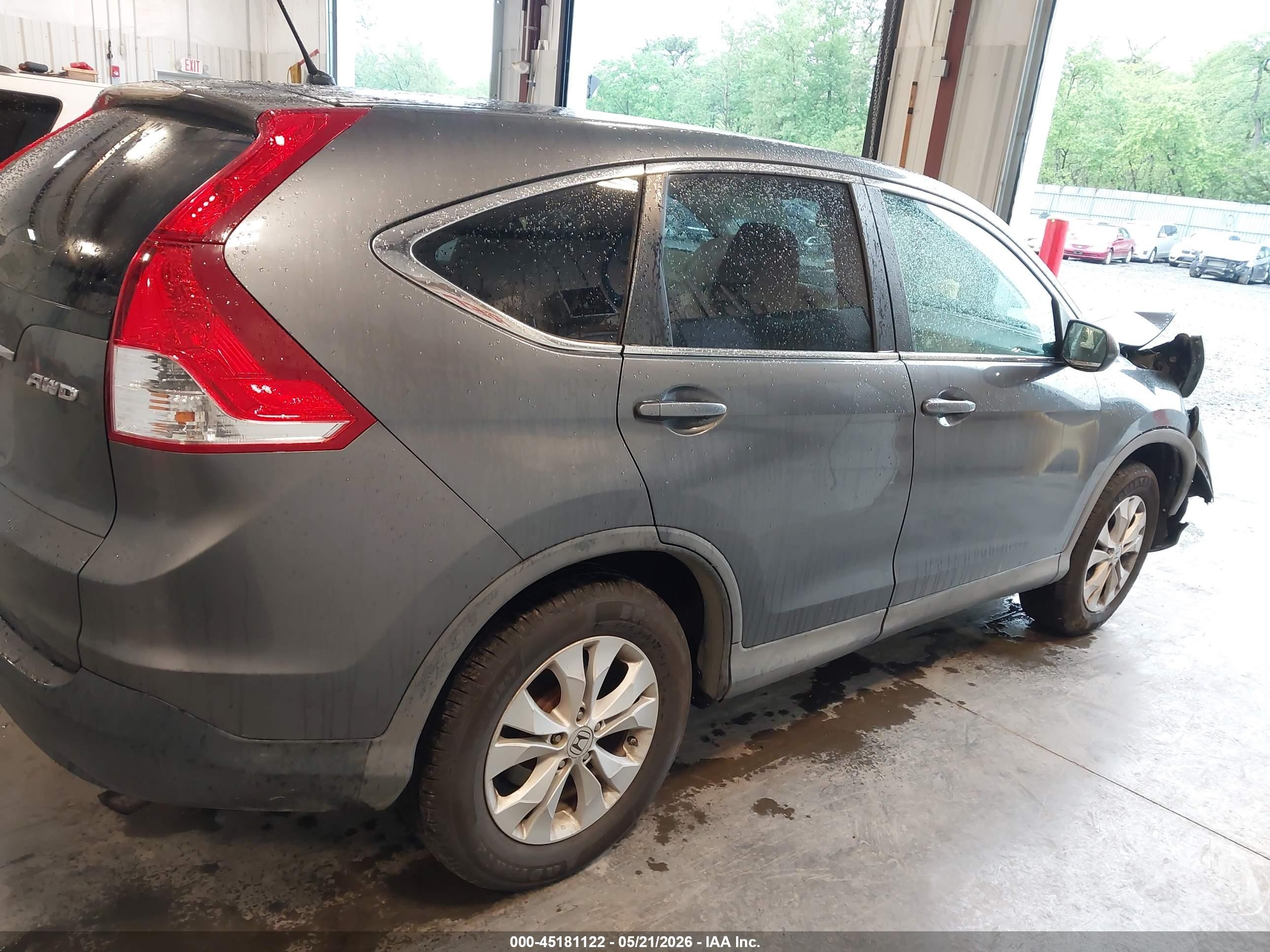 2012 Honda Cr-v Ex Gray vin: 2HKRM4H57CH616465