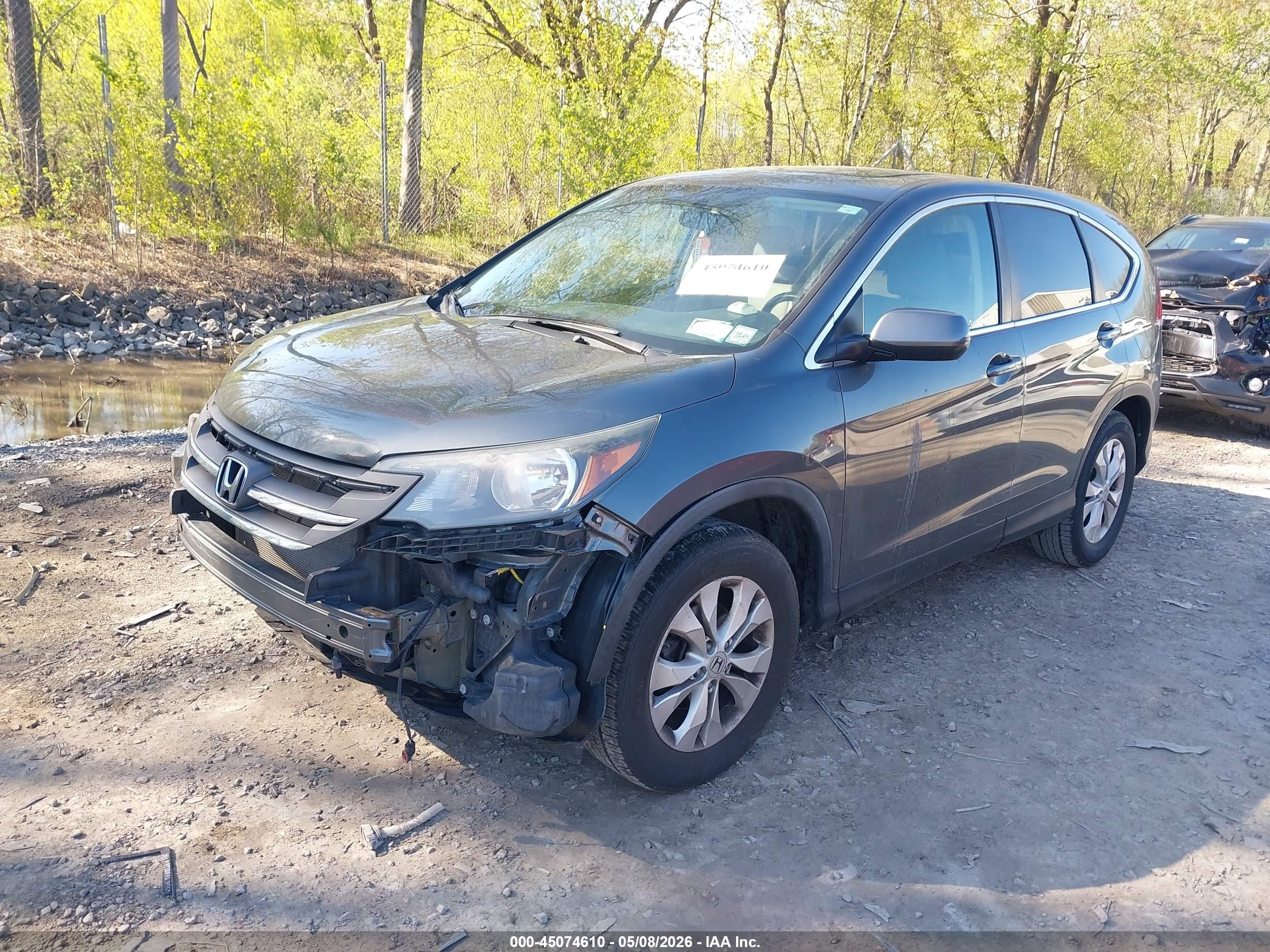 2012 Honda Cr-v Ex Gray vin: 2HKRM4H57CH616739