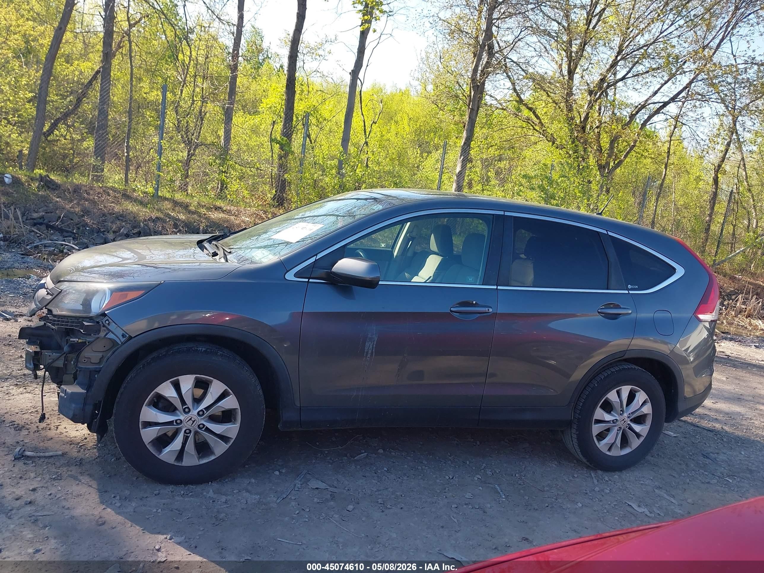2012 Honda Cr-v Ex Gray vin: 2HKRM4H57CH616739