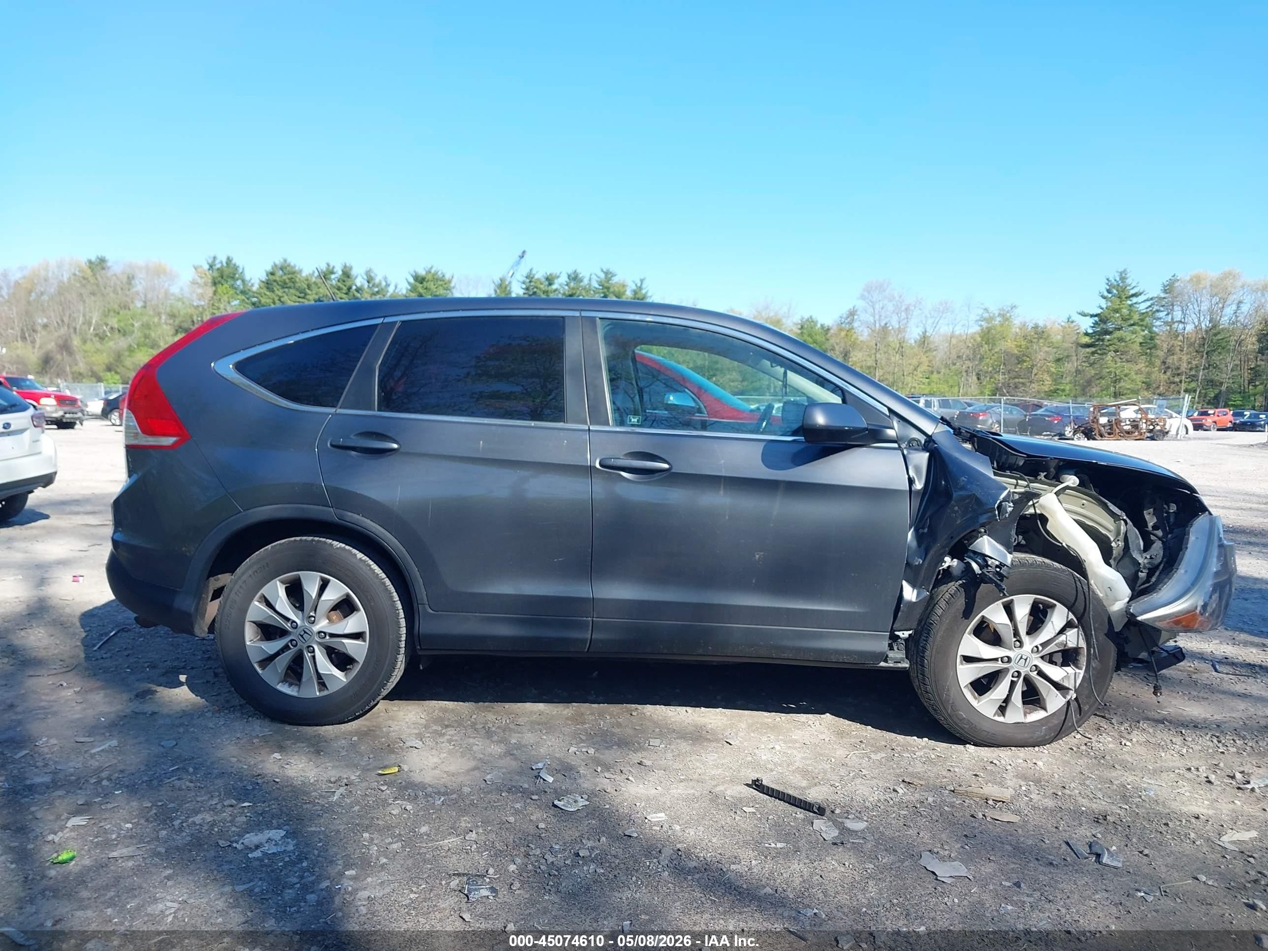 2012 Honda Cr-v Ex Gray vin: 2HKRM4H57CH616739
