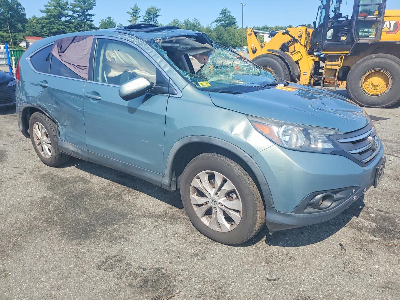 2012 Honda Cr-v Ex Green vin: 2HKRM4H57CH617308