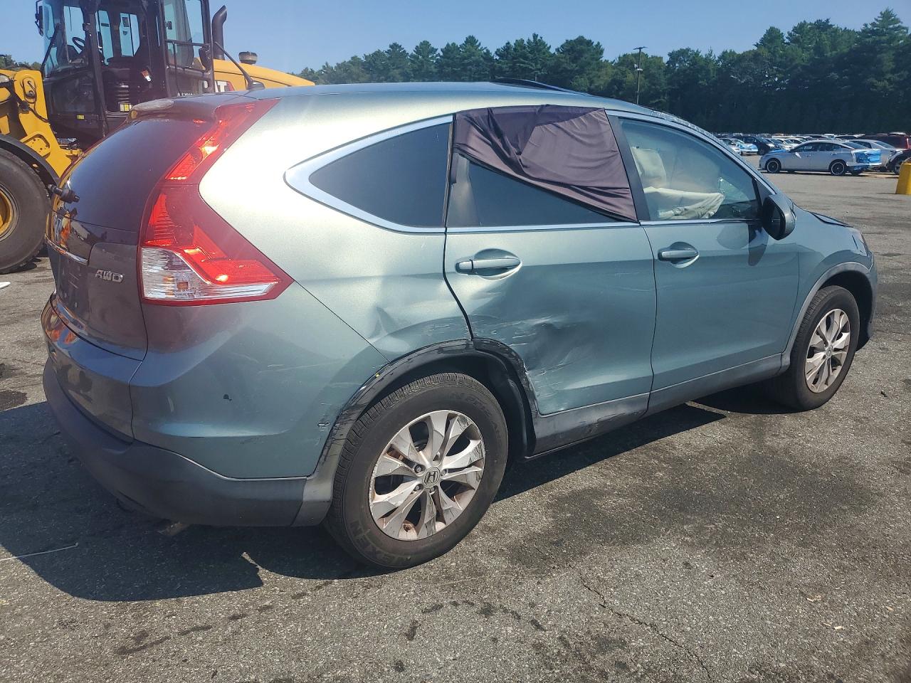 2012 Honda Cr-v Ex Green vin: 2HKRM4H57CH617308