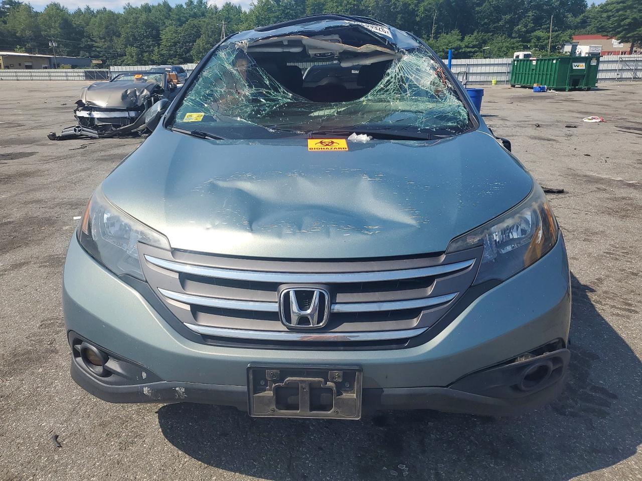 2012 Honda Cr-v Ex Green vin: 2HKRM4H57CH617308