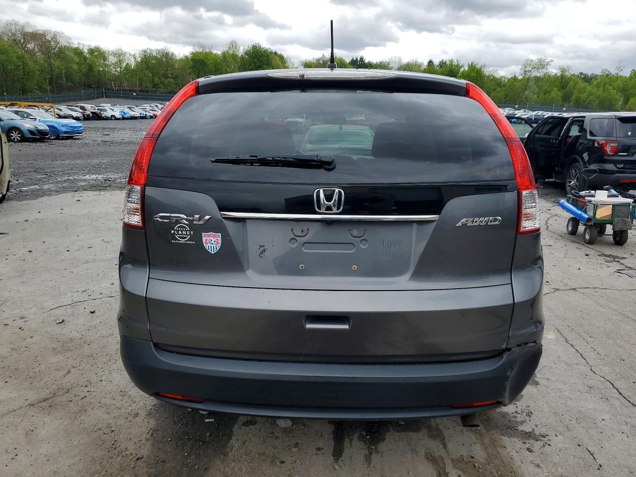 2012 Honda Cr-v Ex Gray vin: 2HKRM4H57CH626090