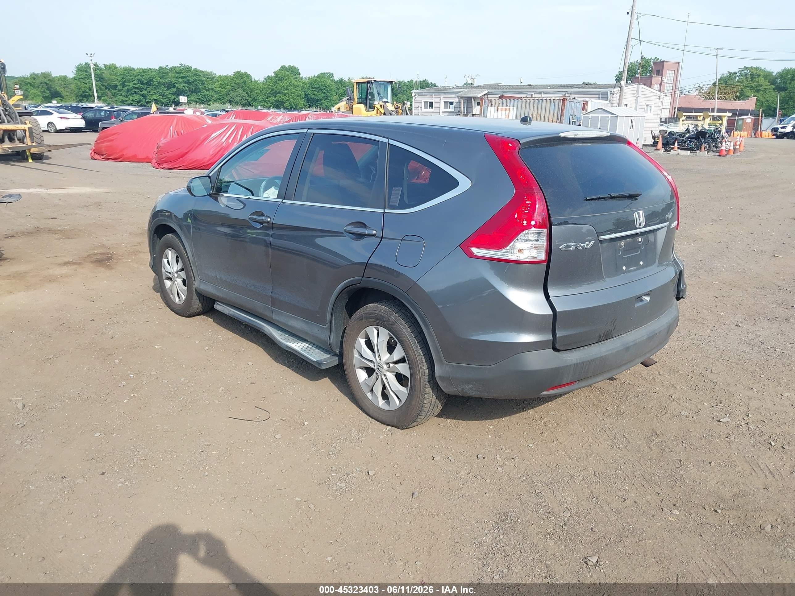2013 Honda Cr-v Ex Gray vin: 2HKRM4H57DH617908