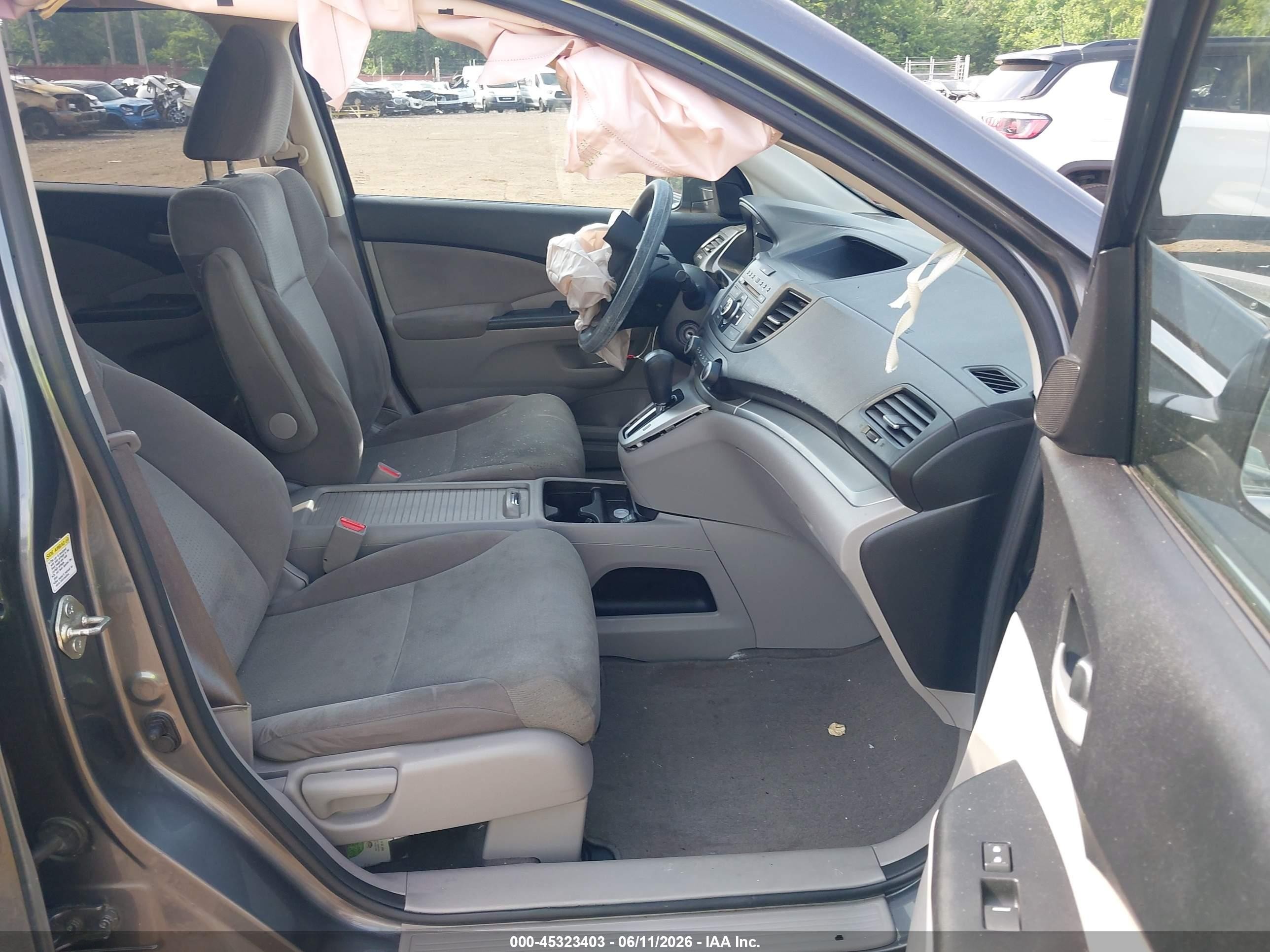 2013 Honda Cr-v Ex Gray vin: 2HKRM4H57DH617908