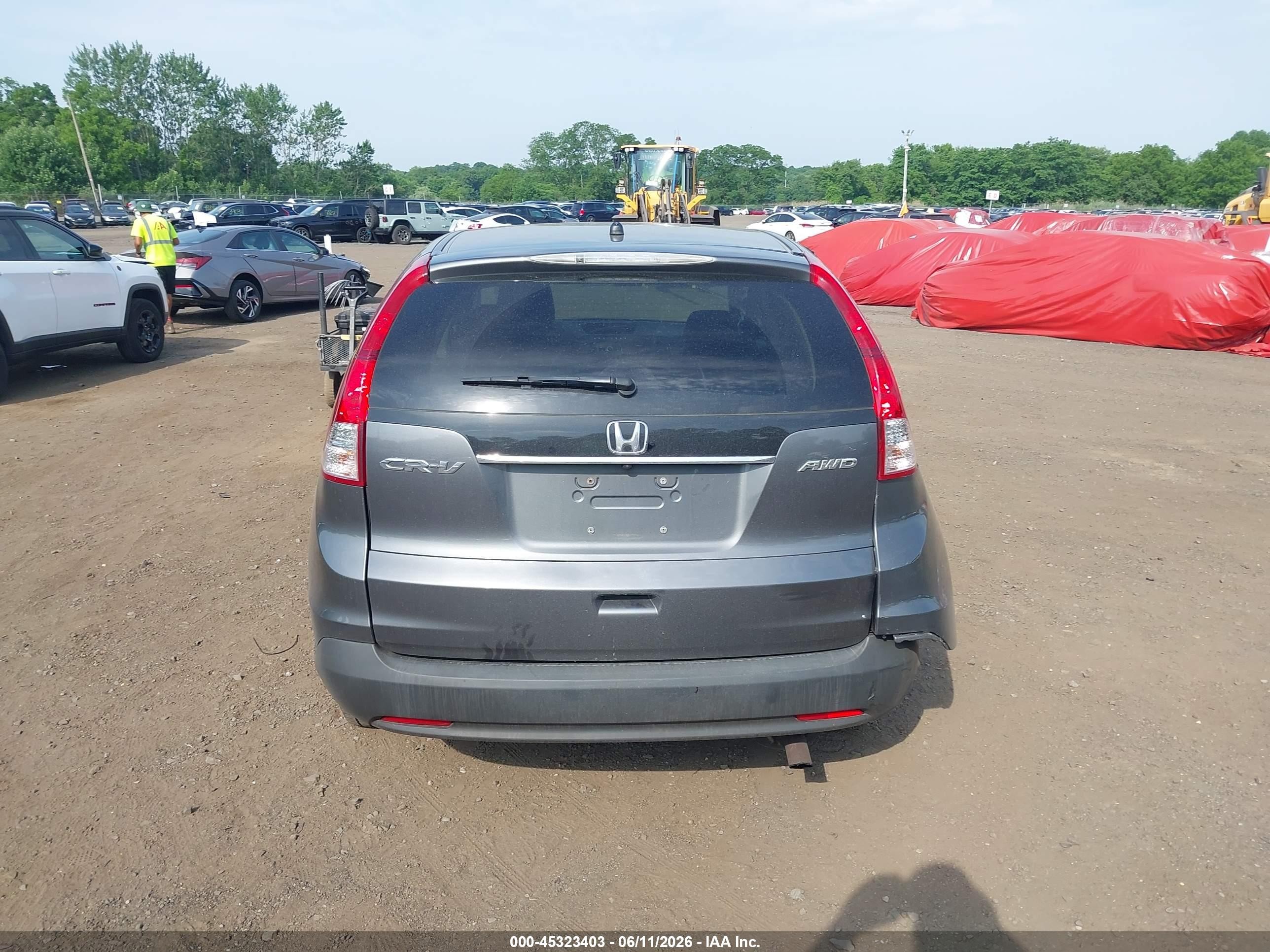 2013 Honda Cr-v Ex Gray vin: 2HKRM4H57DH617908
