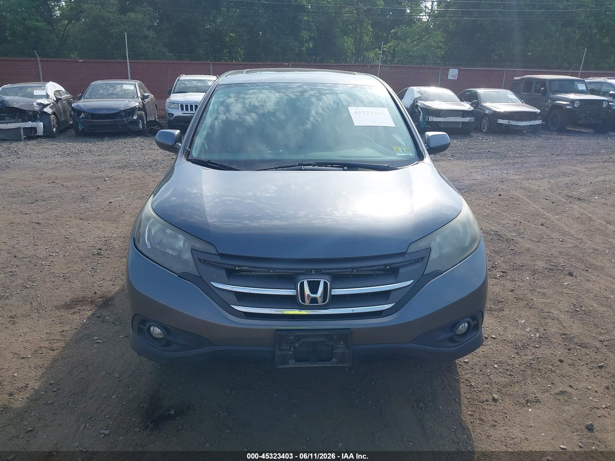 2013 Honda Cr-v Ex Gray vin: 2HKRM4H57DH617908