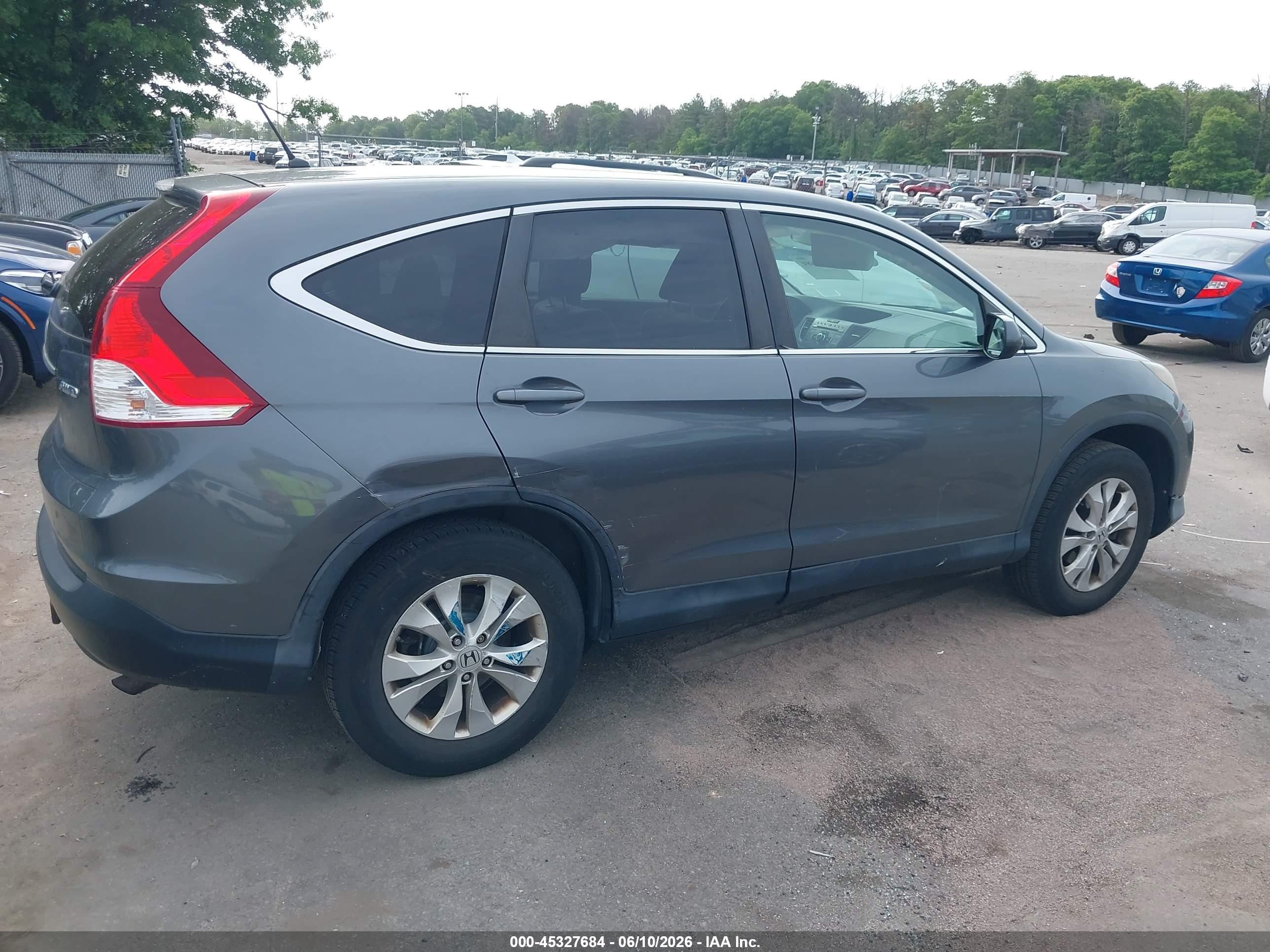 2013 Honda Cr-v Ex Gray vin: 2HKRM4H57DH649323