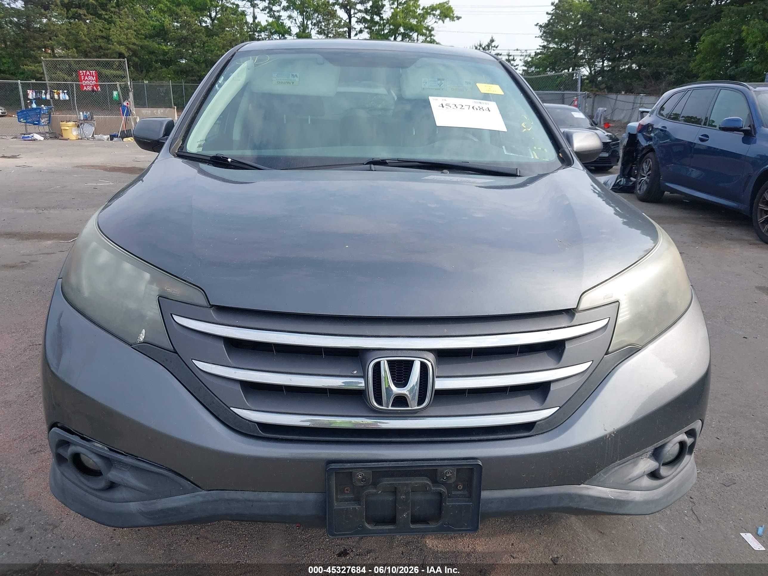 2013 Honda Cr-v Ex Gray vin: 2HKRM4H57DH649323
