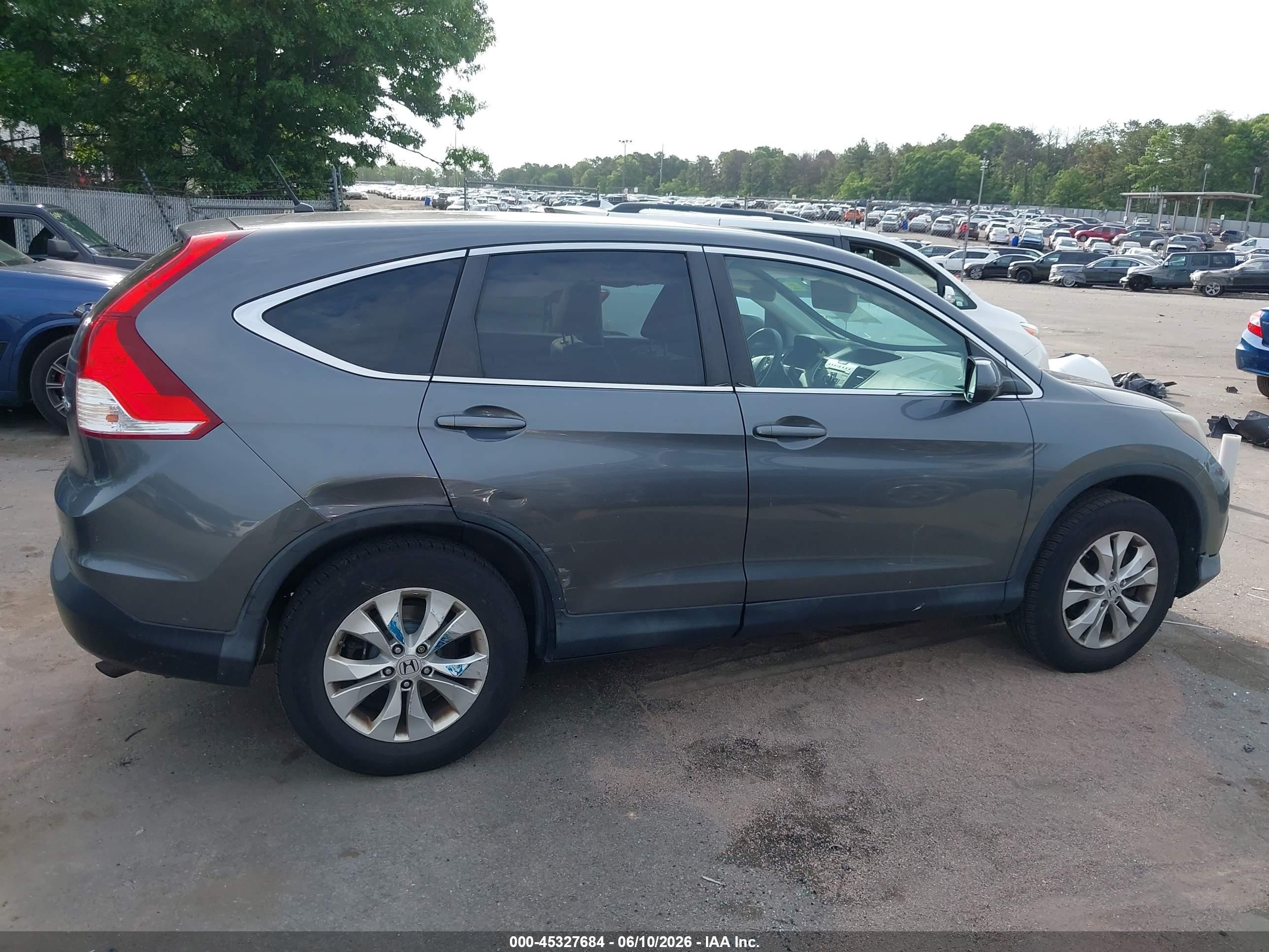 2013 Honda Cr-v Ex Gray vin: 2HKRM4H57DH649323