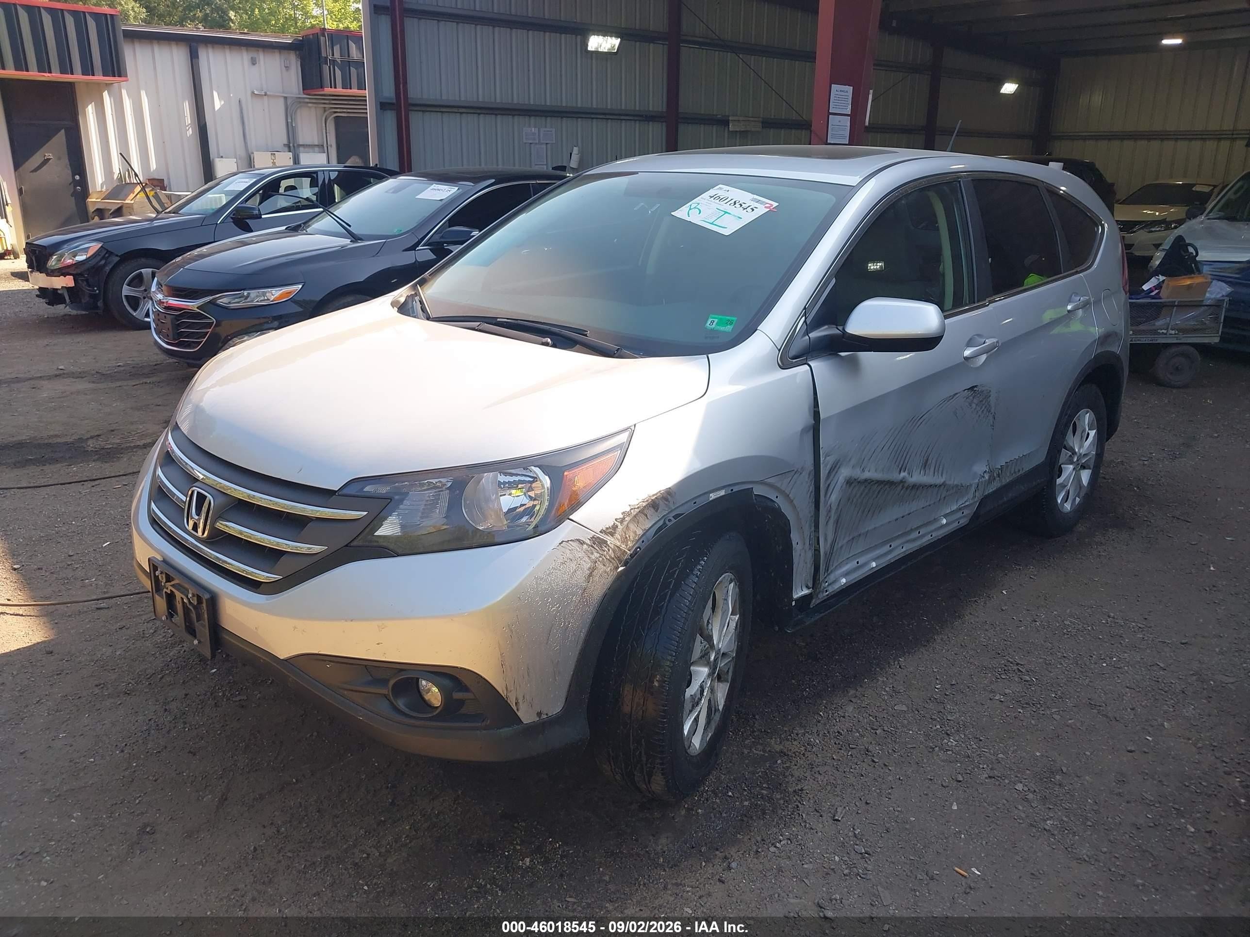 2013 Honda Cr-v Ex Gray vin: 2HKRM4H57DH661634