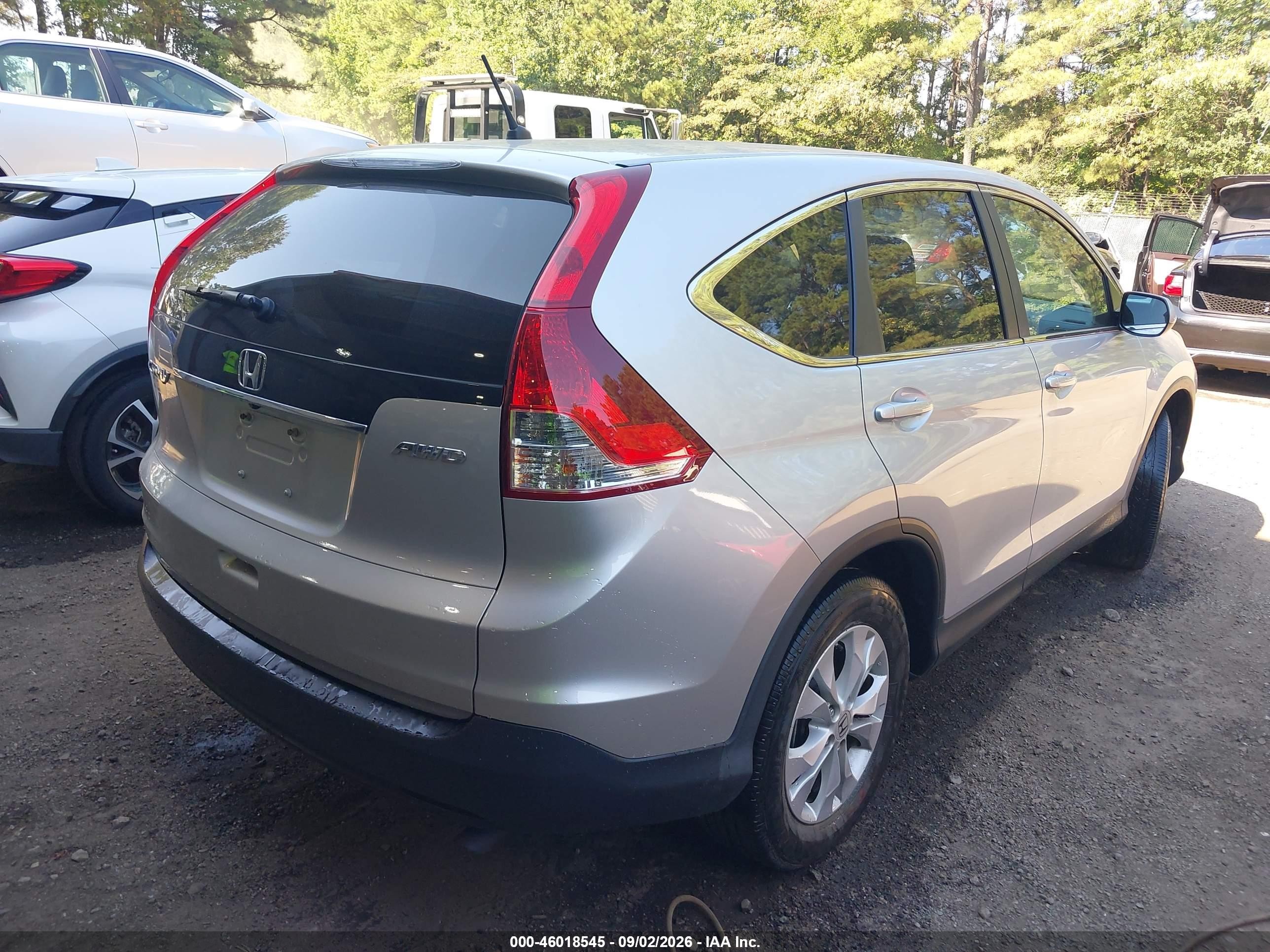2013 Honda Cr-v Ex Gray vin: 2HKRM4H57DH661634