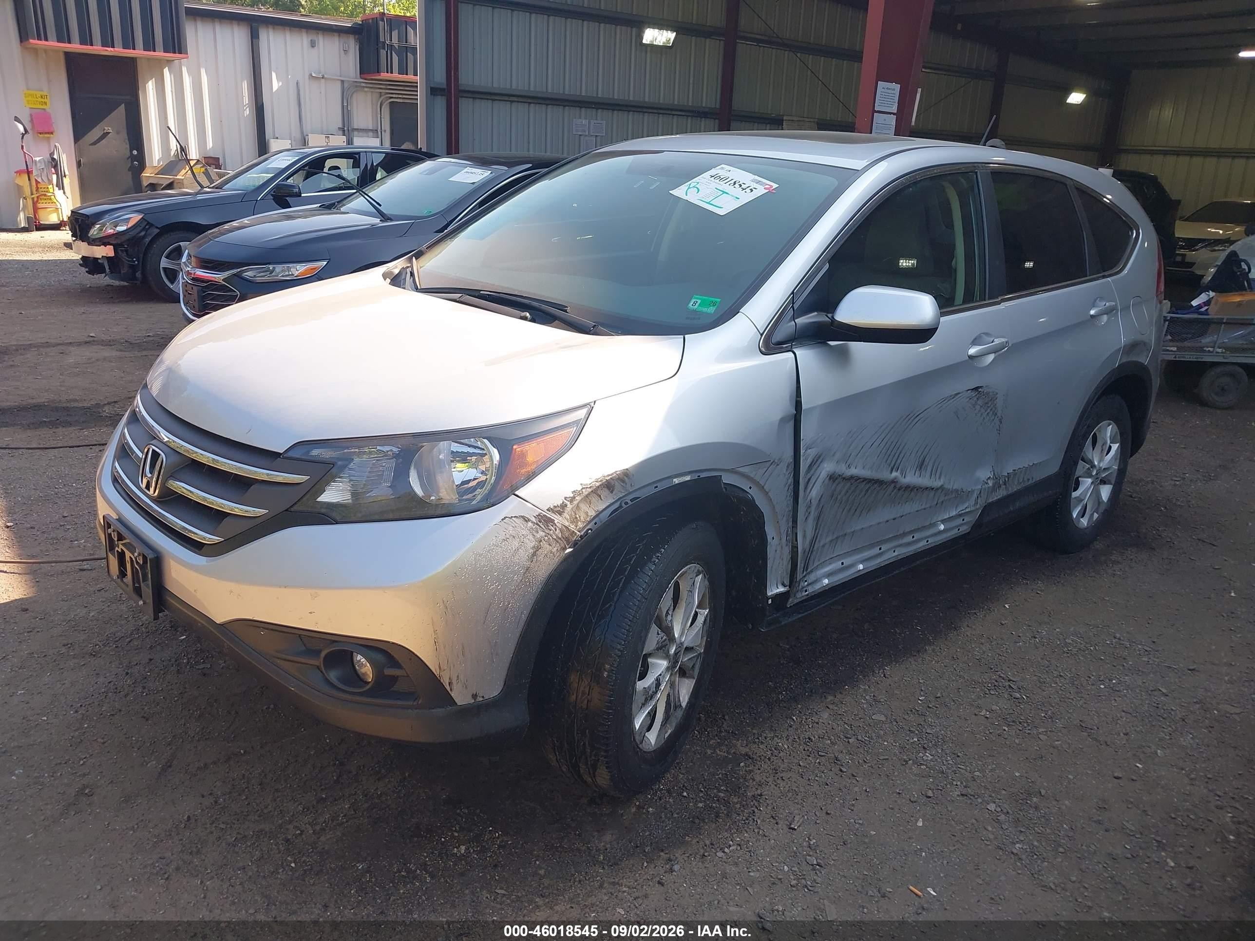 2013 Honda Cr-v Ex Gray vin: 2HKRM4H57DH661634