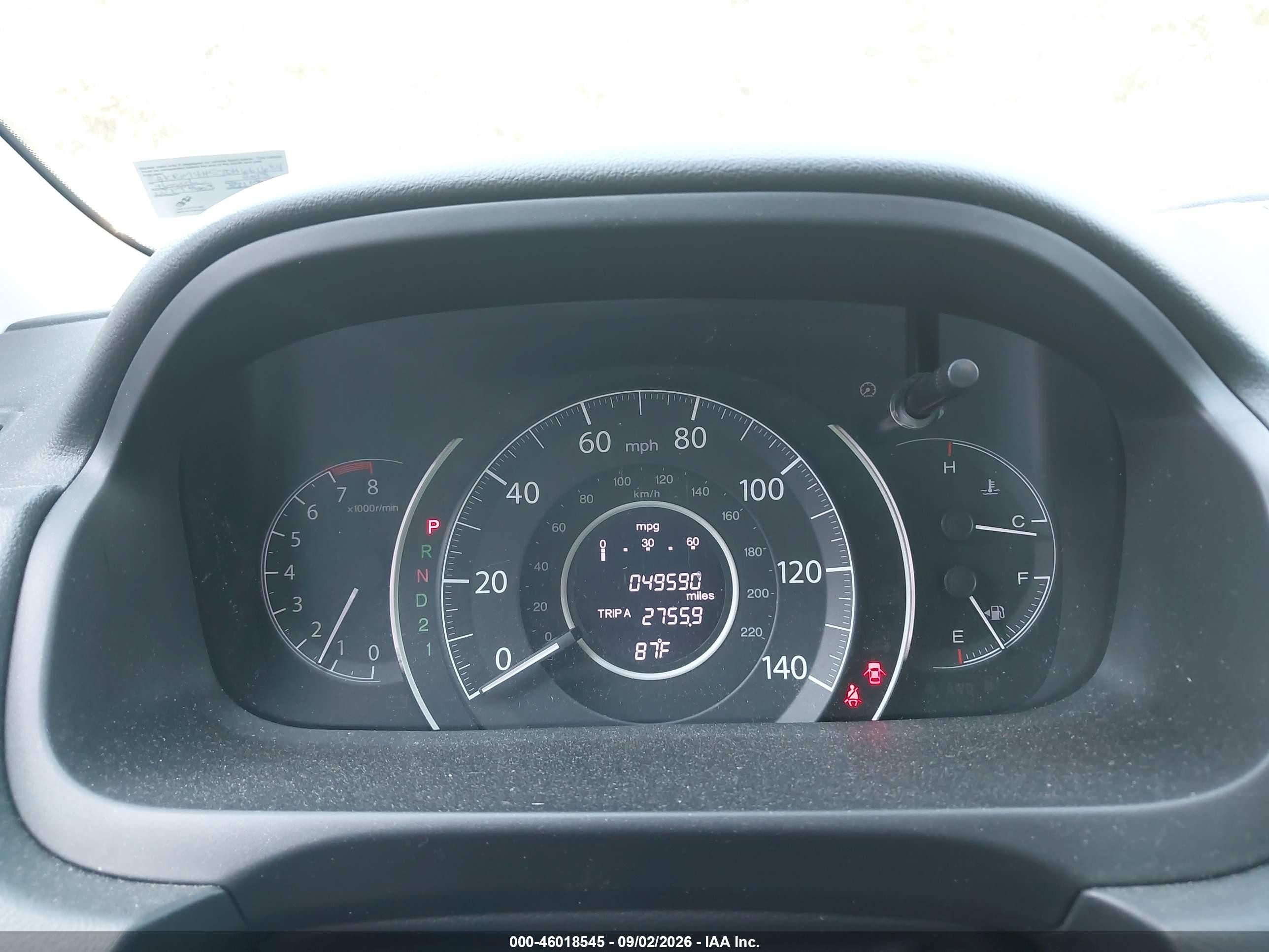2013 Honda Cr-v Ex Gray vin: 2HKRM4H57DH661634