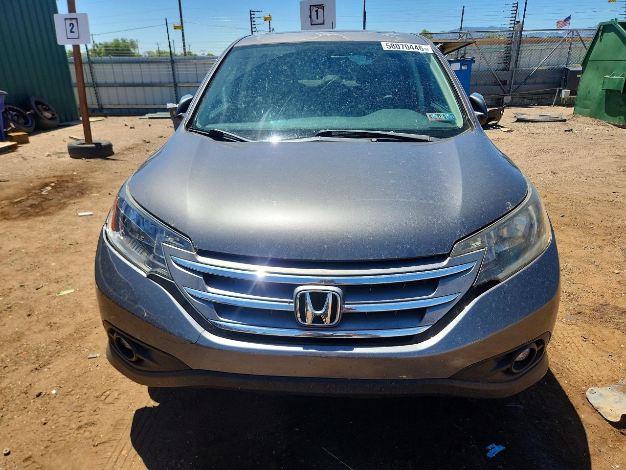 2013 Honda Cr-v Ex Серый vin: 2HKRM4H57DH682273