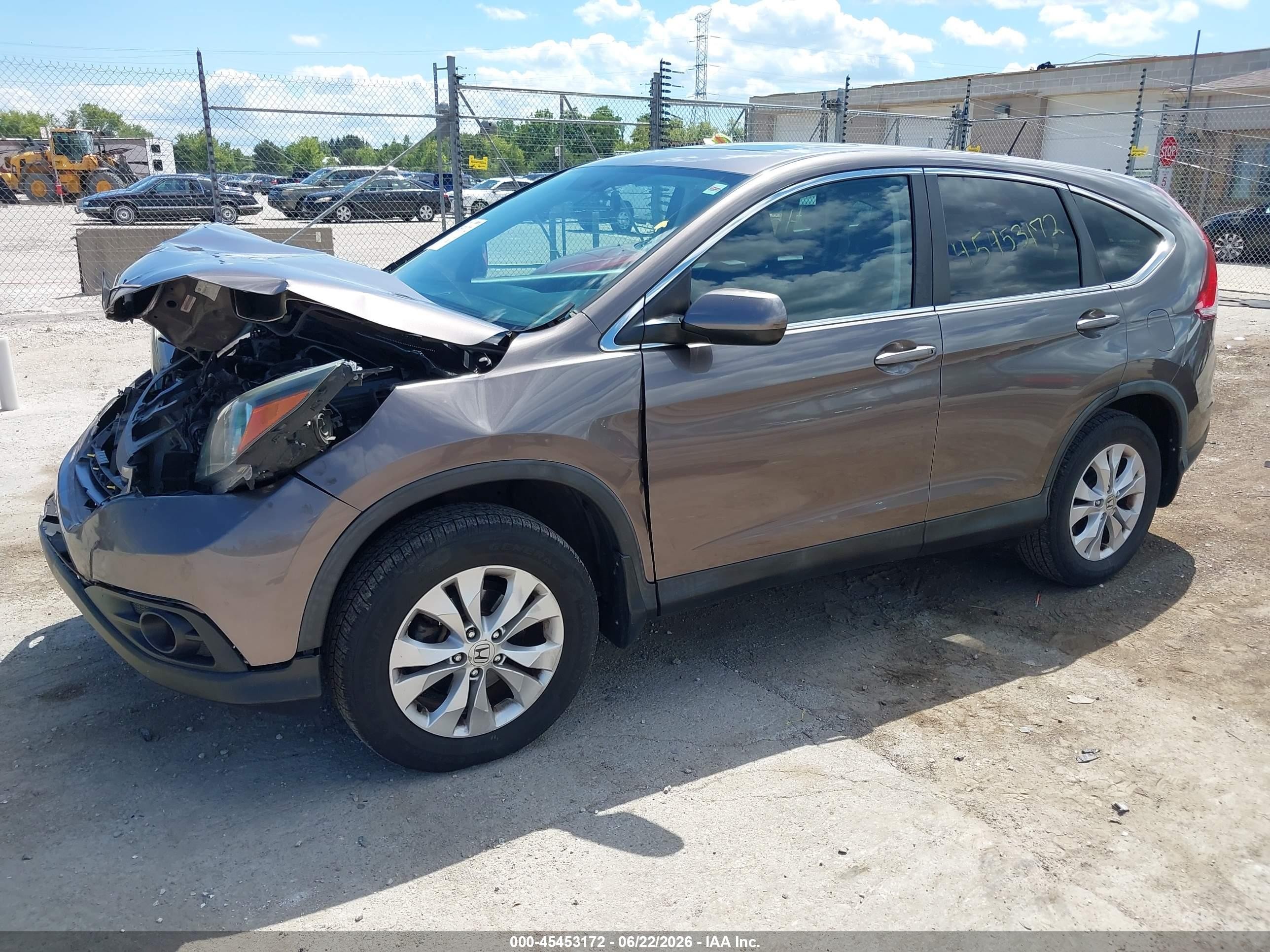 2014 Honda Cr-v Ex Gray vin: 2HKRM4H57EH621541