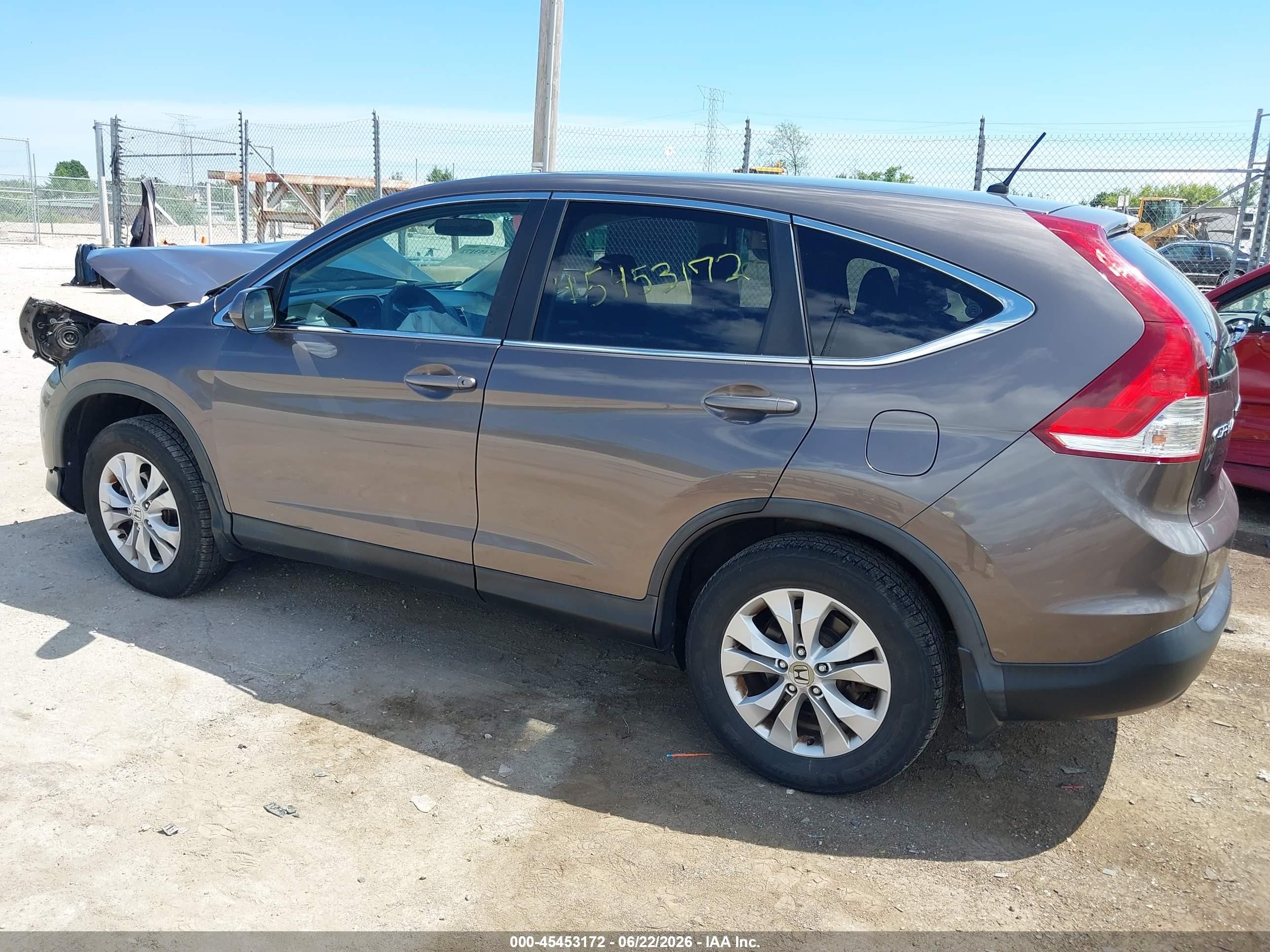 2014 Honda Cr-v Ex Gray vin: 2HKRM4H57EH621541