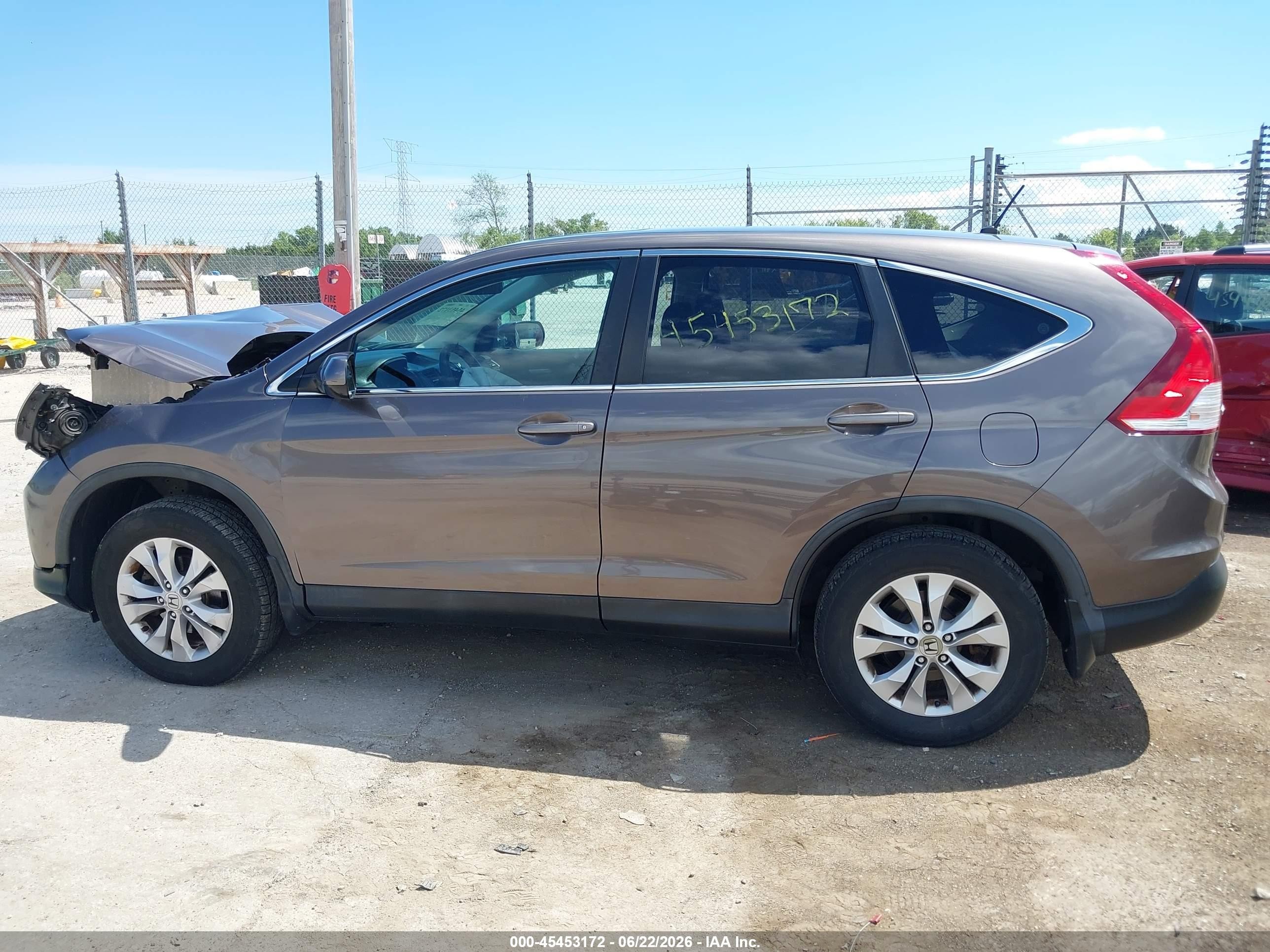 2014 Honda Cr-v Ex Gray vin: 2HKRM4H57EH621541