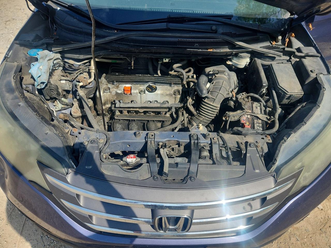 2014 Honda Cr-v Ex Blue vin: 2HKRM4H57EH630756