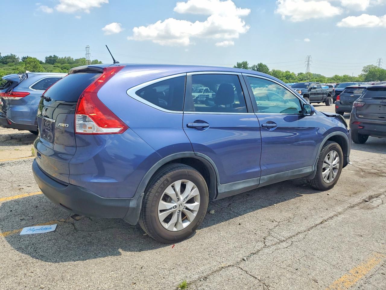 2014 Honda Cr-v Ex Blue vin: 2HKRM4H57EH631860