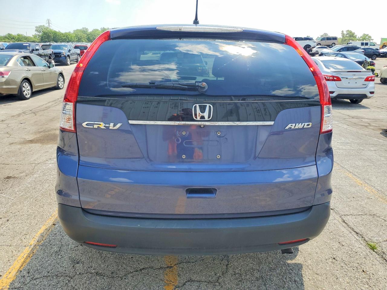 2014 Honda Cr-v Ex Blue vin: 2HKRM4H57EH631860