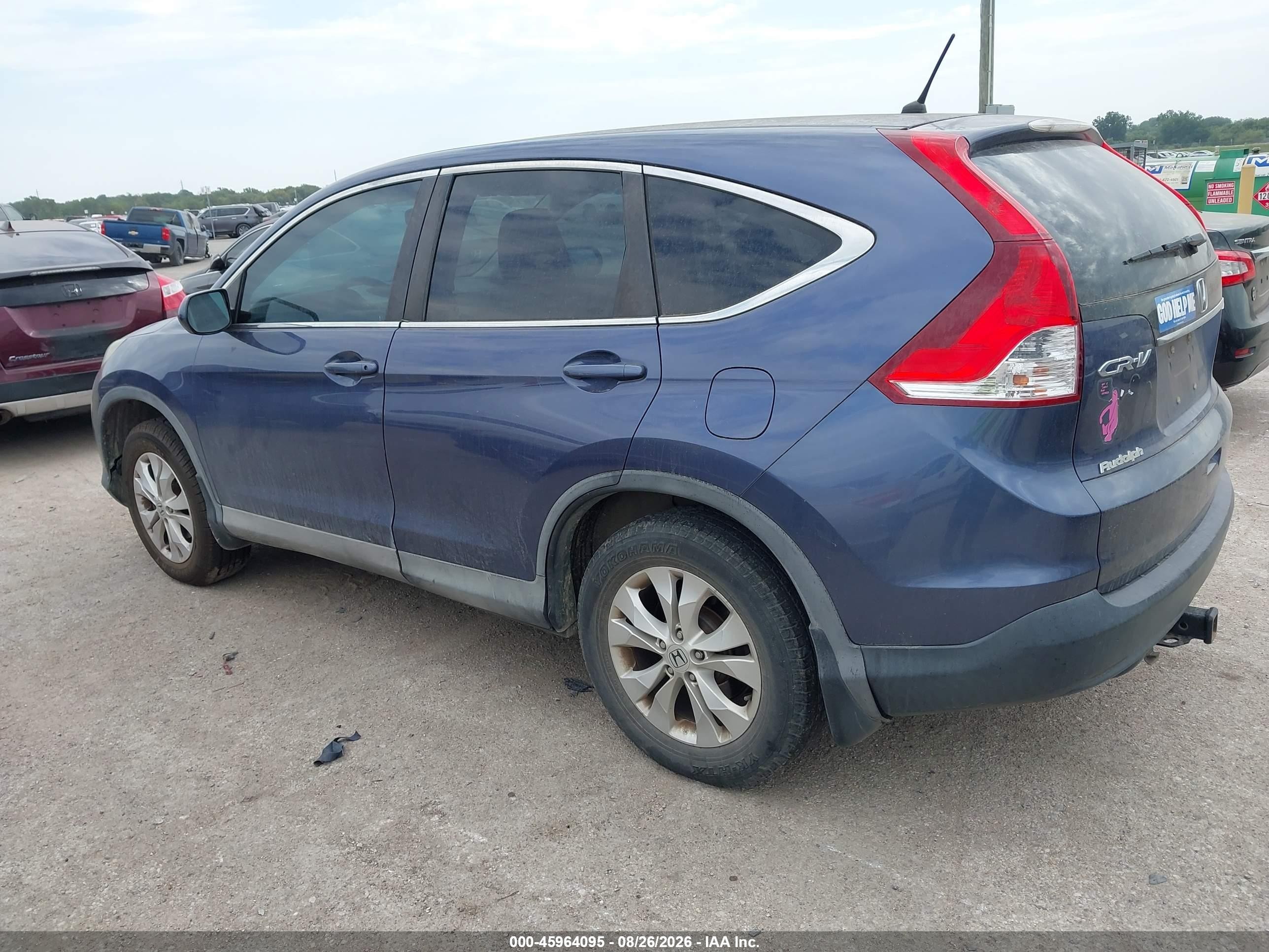 2014 Honda Cr-v Ex Blue vin: 2HKRM4H57EH691492