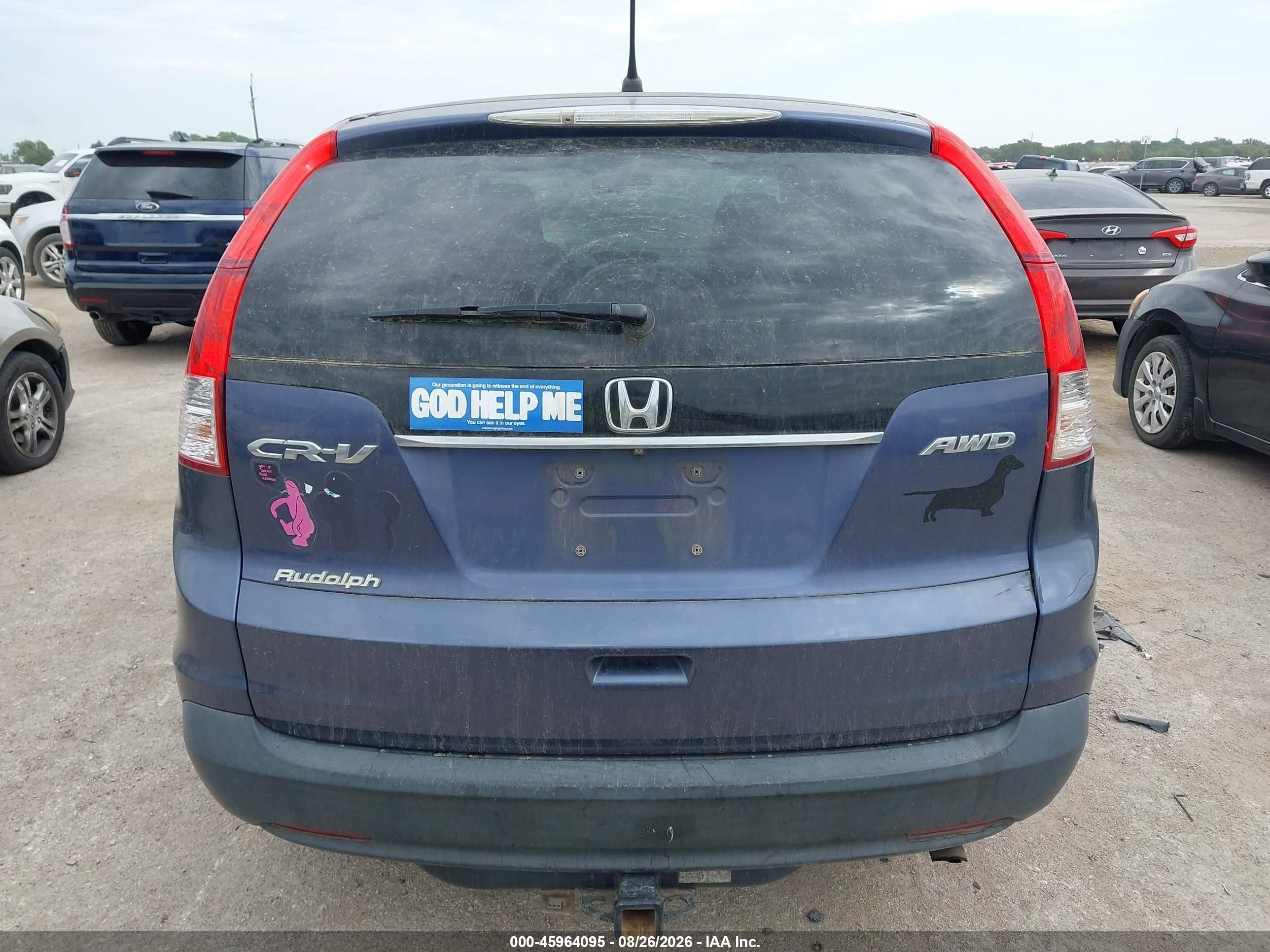 2014 Honda Cr-v Ex Blue vin: 2HKRM4H57EH691492