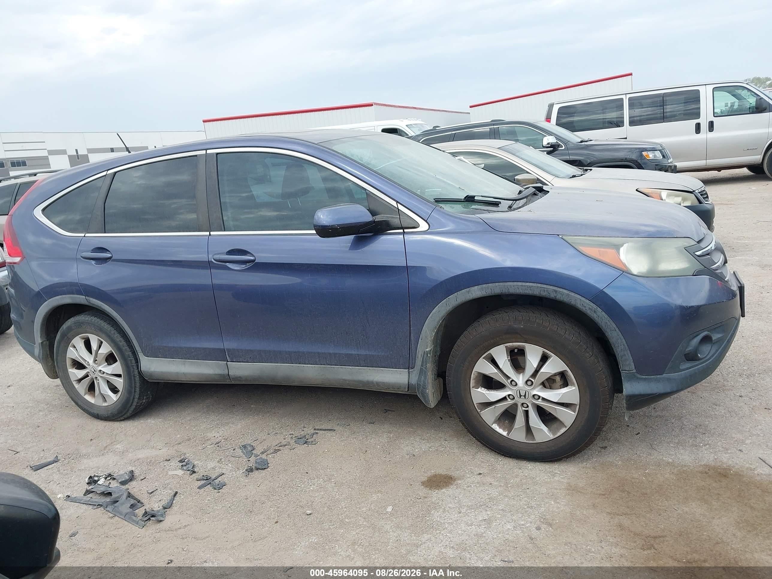 2014 Honda Cr-v Ex Blue vin: 2HKRM4H57EH691492