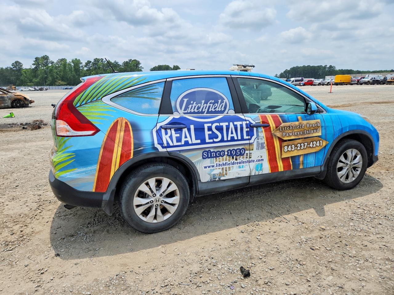 2014 Honda Cr-v Ex Blue vin: 2HKRM4H57EH698670