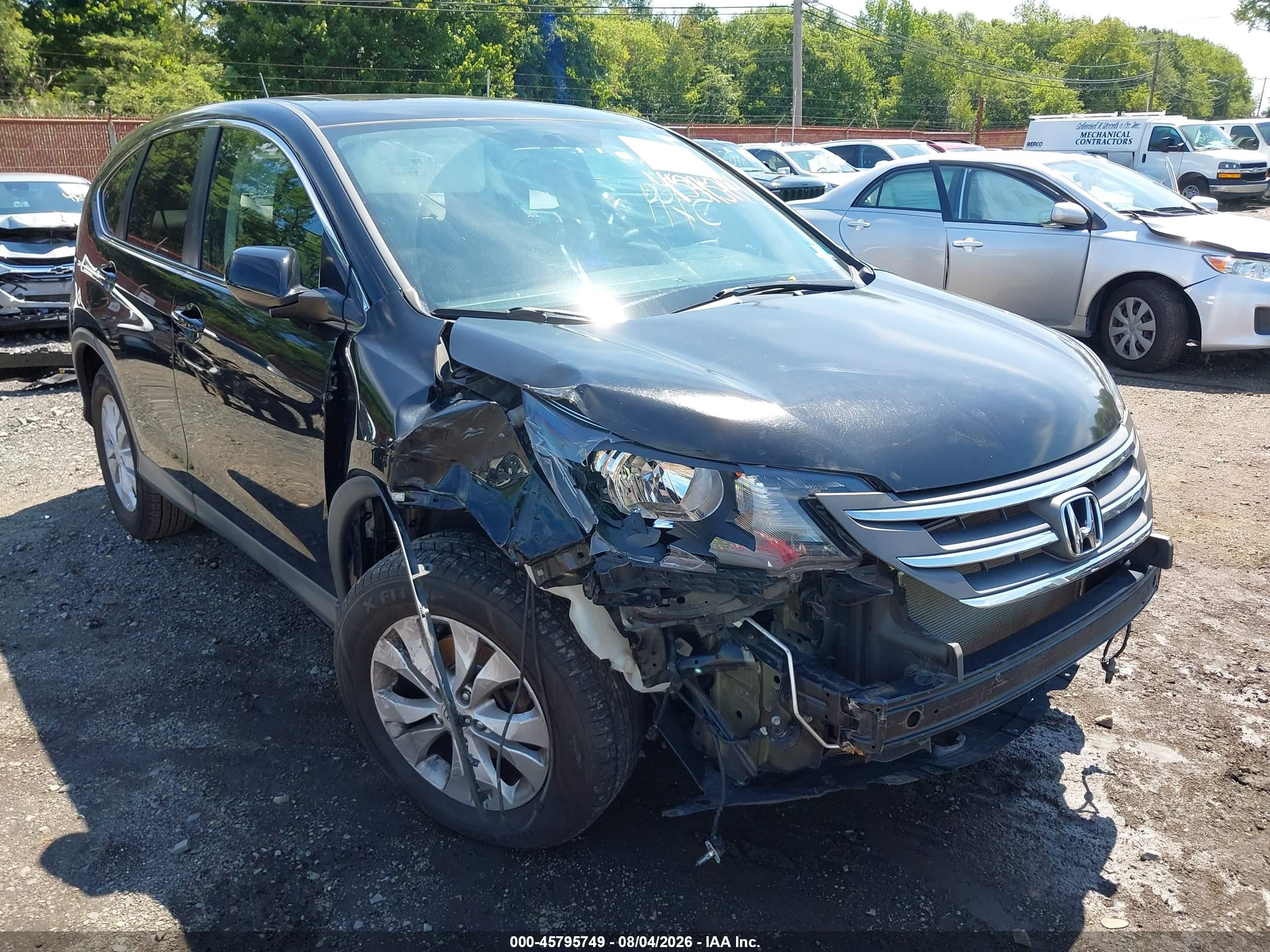 2014 Honda Cr-v Ex Black vin: 2HKRM4H57EH724281