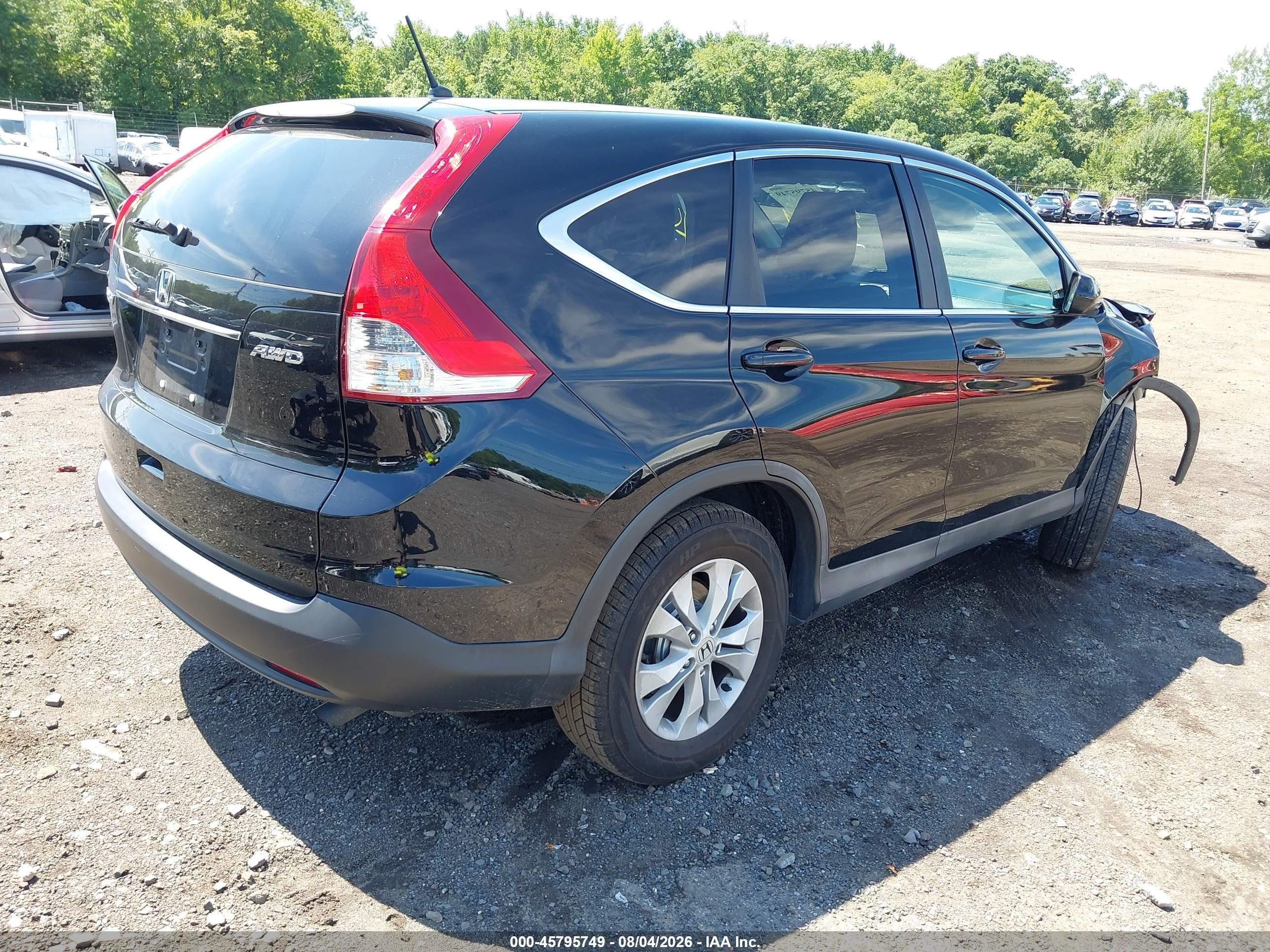 2014 Honda Cr-v Ex Black vin: 2HKRM4H57EH724281