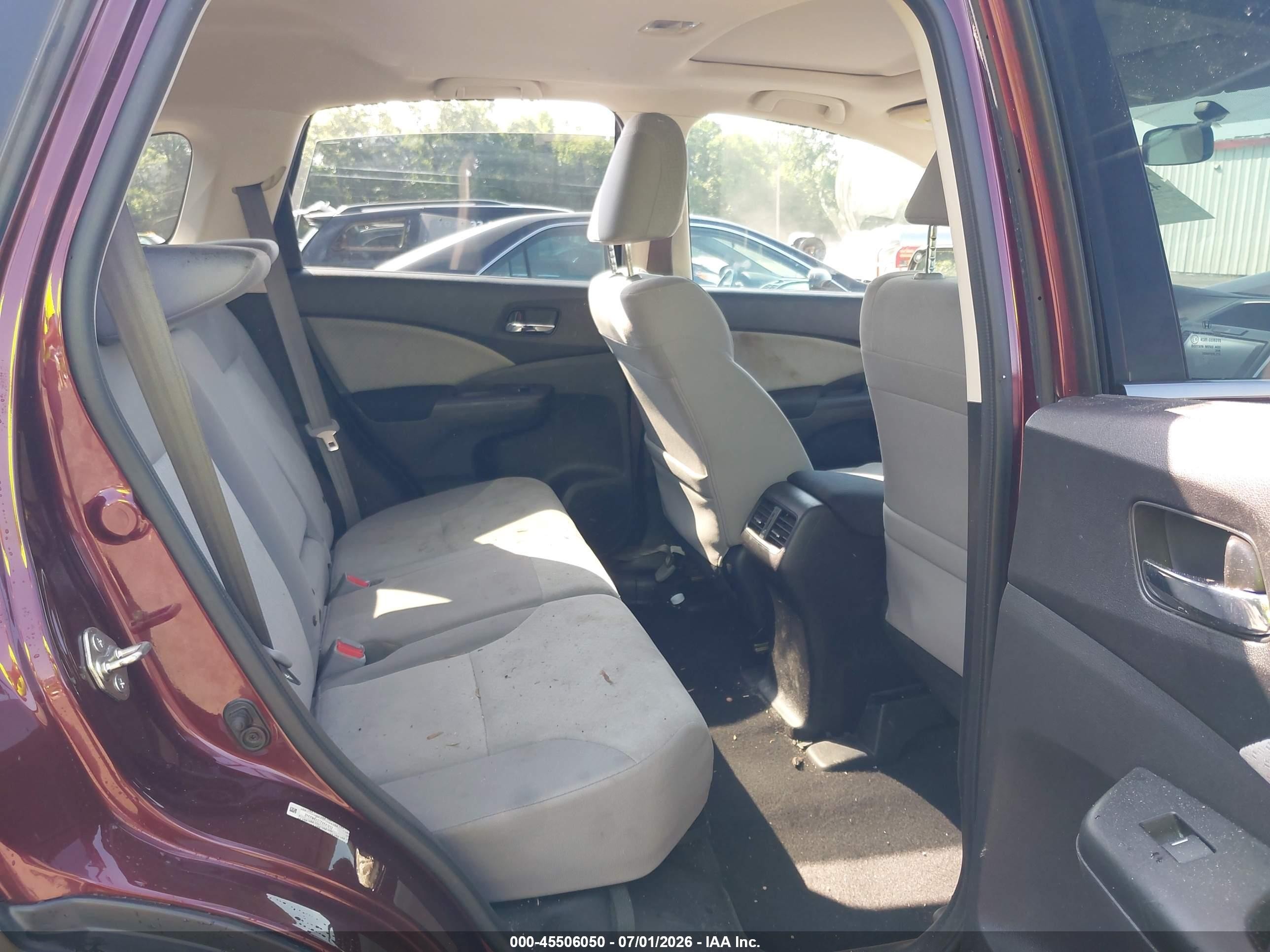 2015 Honda Cr-v Ex Burgundy vin: 2HKRM4H57FH641032