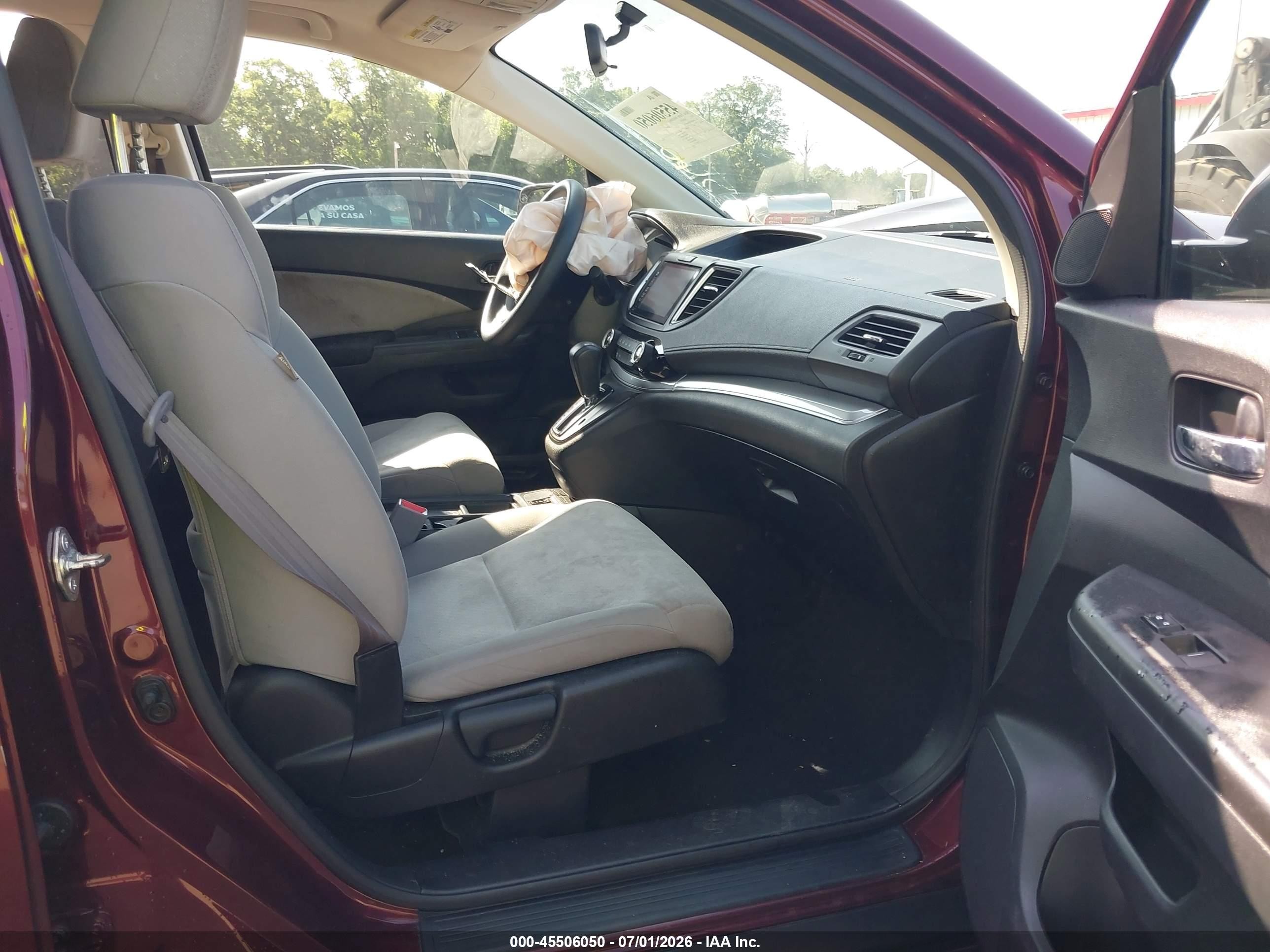 2015 Honda Cr-v Ex Burgundy vin: 2HKRM4H57FH641032