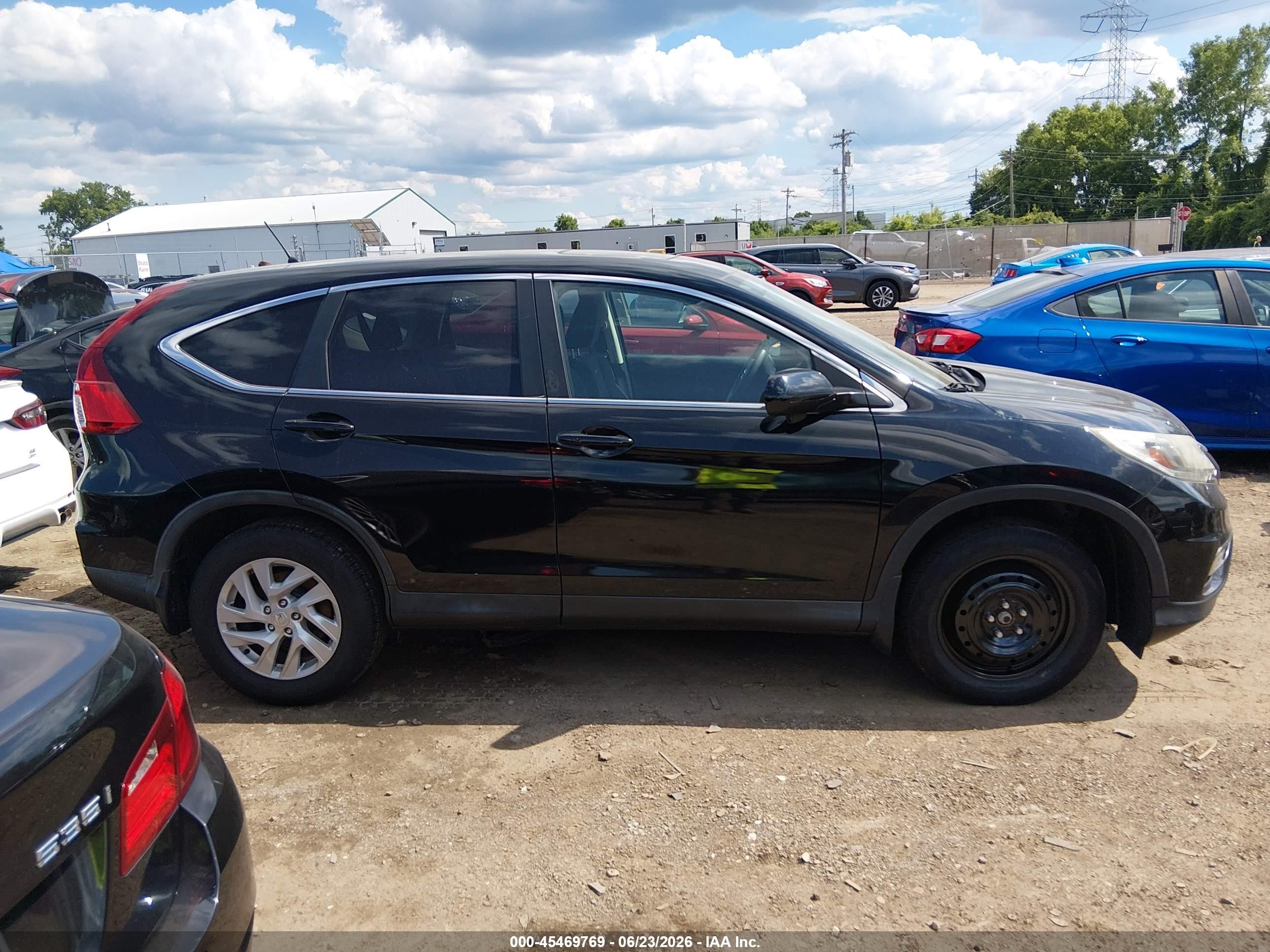 2015 Honda Cr-v Ex Черный vin: 2HKRM4H57FH651091