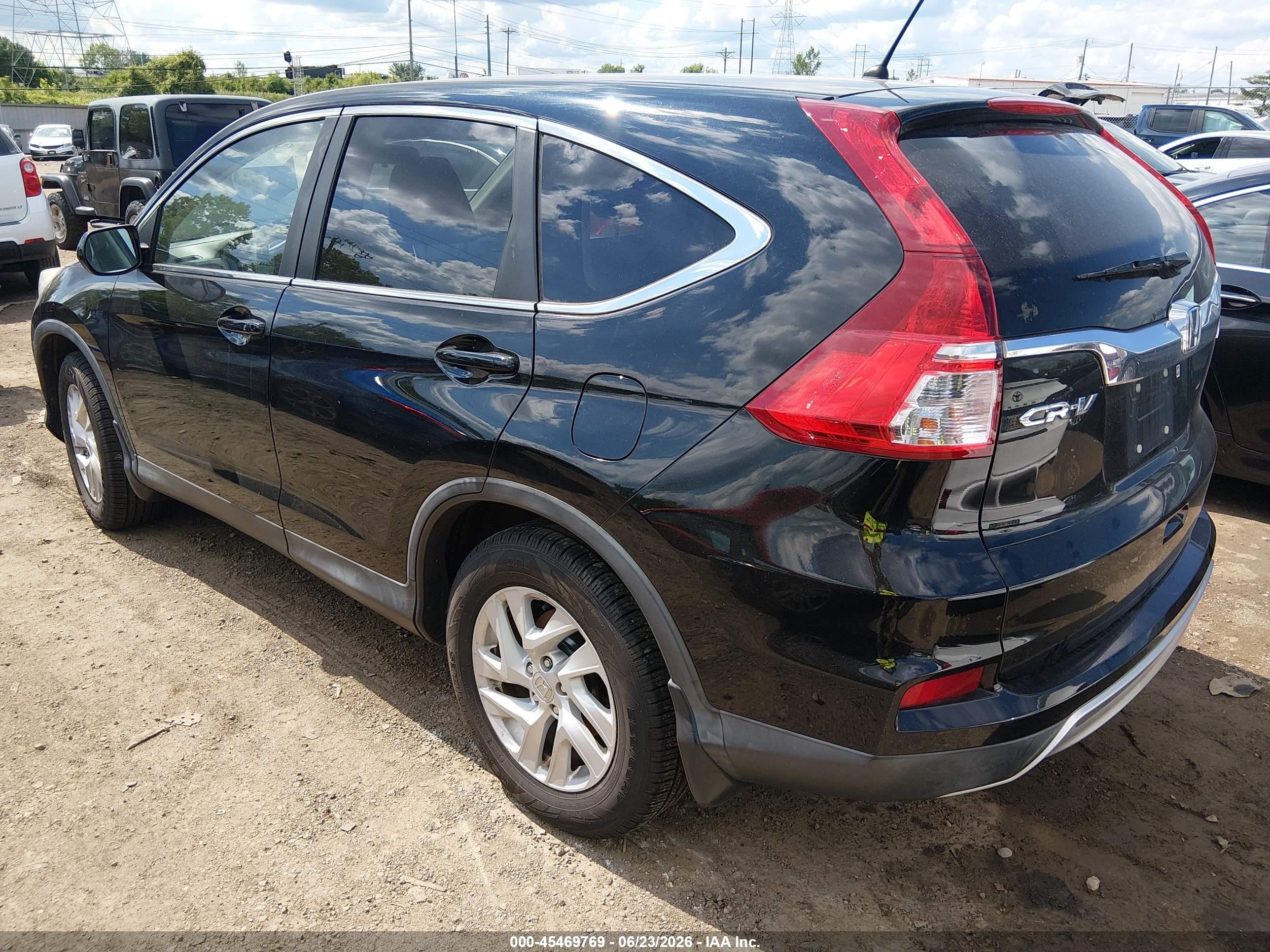 2015 Honda Cr-v Ex Черный vin: 2HKRM4H57FH651091