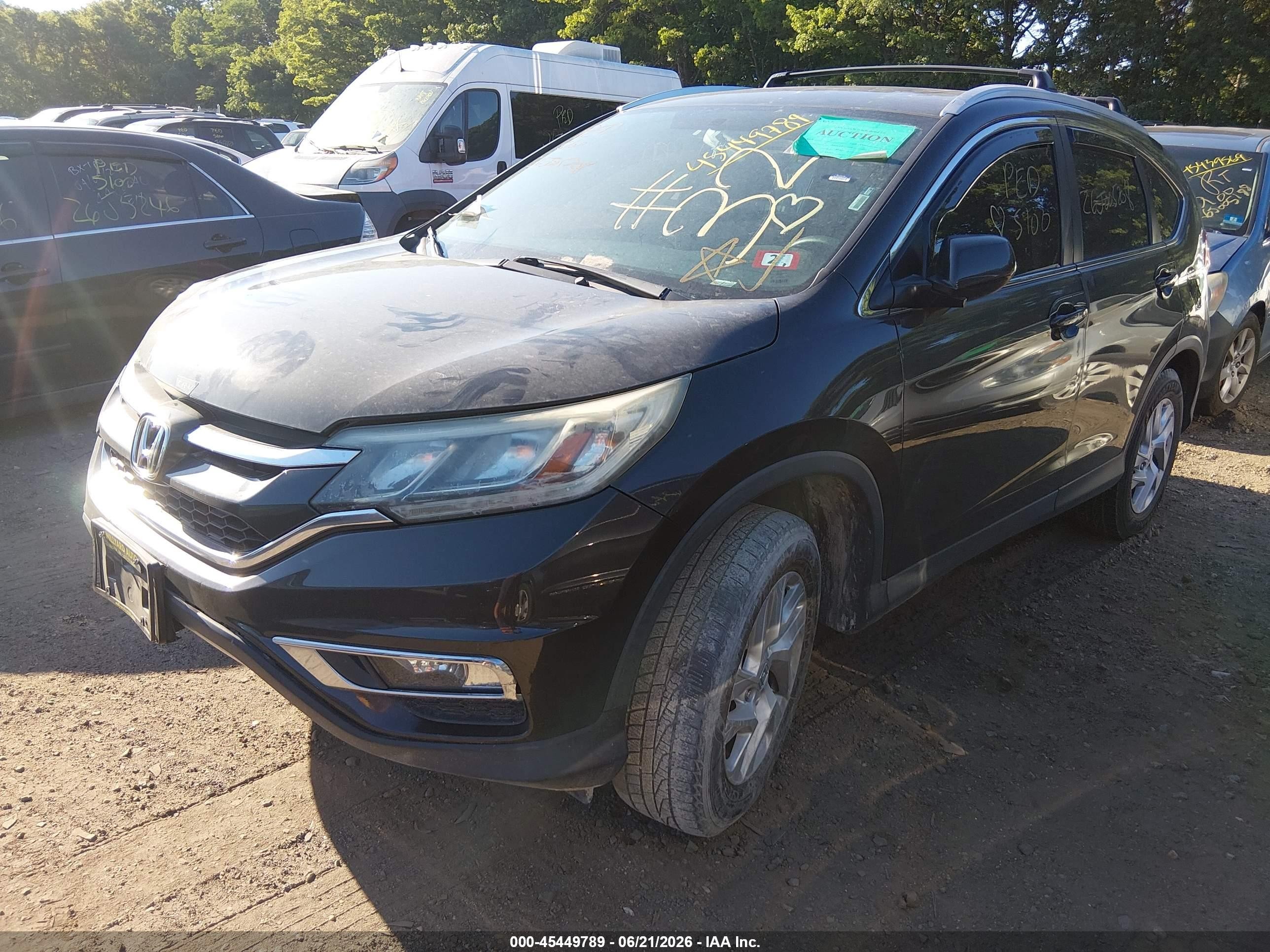 2015 Honda Cr-v Ex Black vin: 2HKRM4H57FH657733