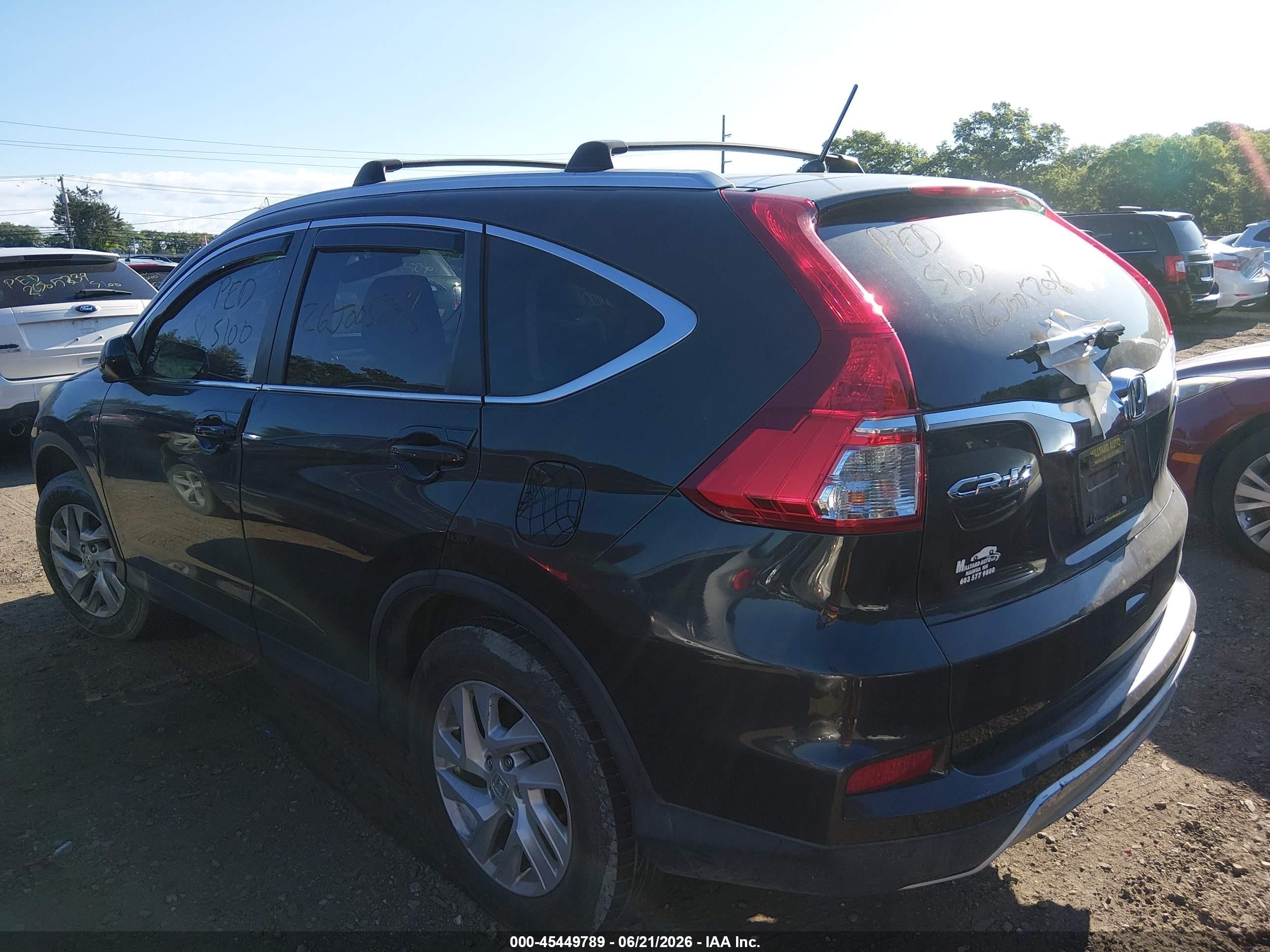 2015 Honda Cr-v Ex Black vin: 2HKRM4H57FH657733