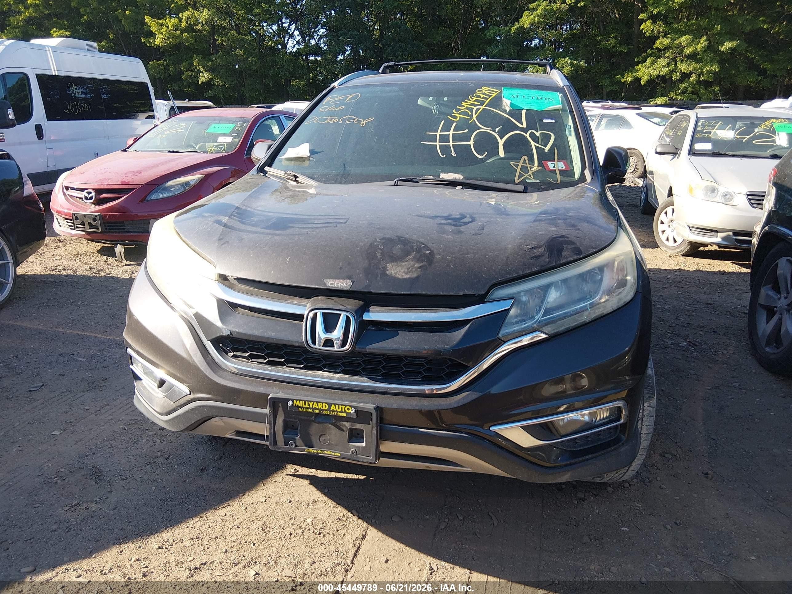 2015 Honda Cr-v Ex Black vin: 2HKRM4H57FH657733