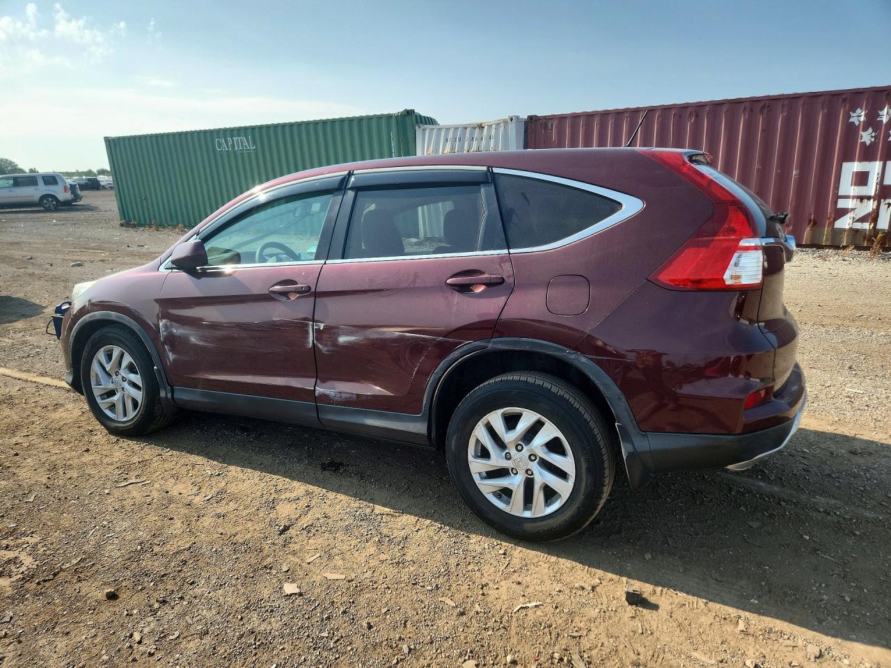 2015 Honda Cr-v Ex Burgundy vin: 2HKRM4H57FH674659