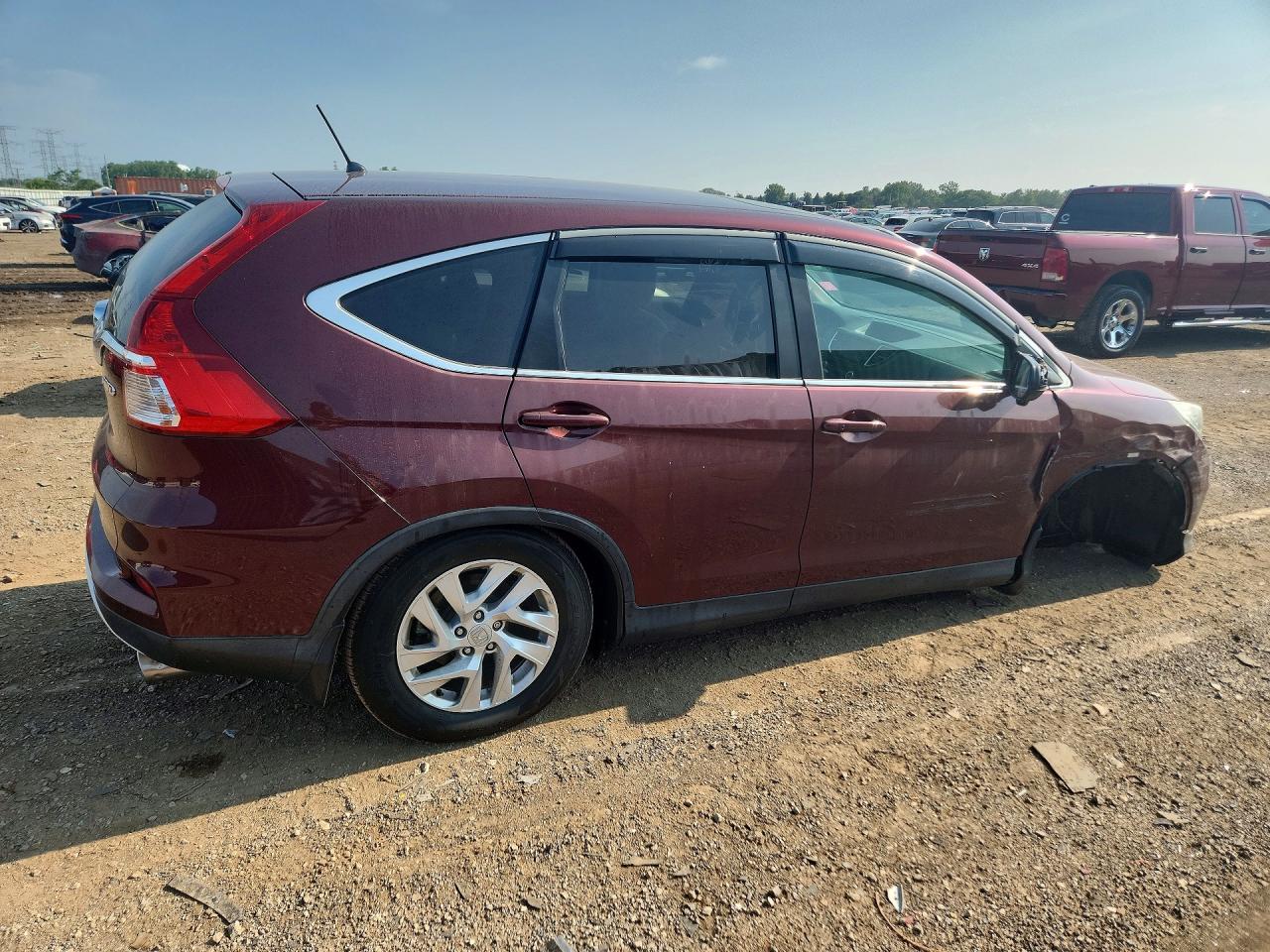 2015 Honda Cr-v Ex Burgundy vin: 2HKRM4H57FH674659
