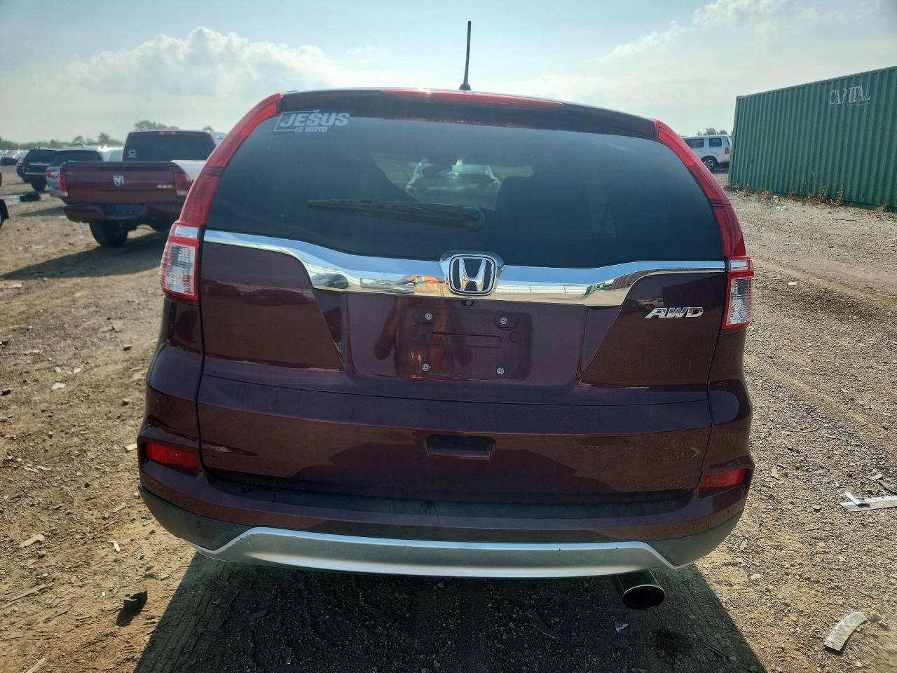 2015 Honda Cr-v Ex Burgundy vin: 2HKRM4H57FH674659