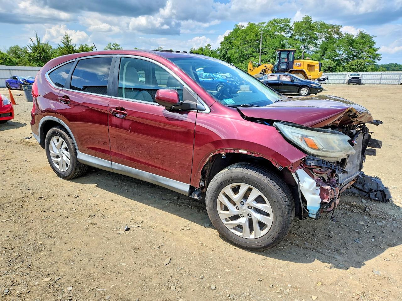 2015 Honda Cr-v Ex Burgundy vin: 2HKRM4H57FH680333