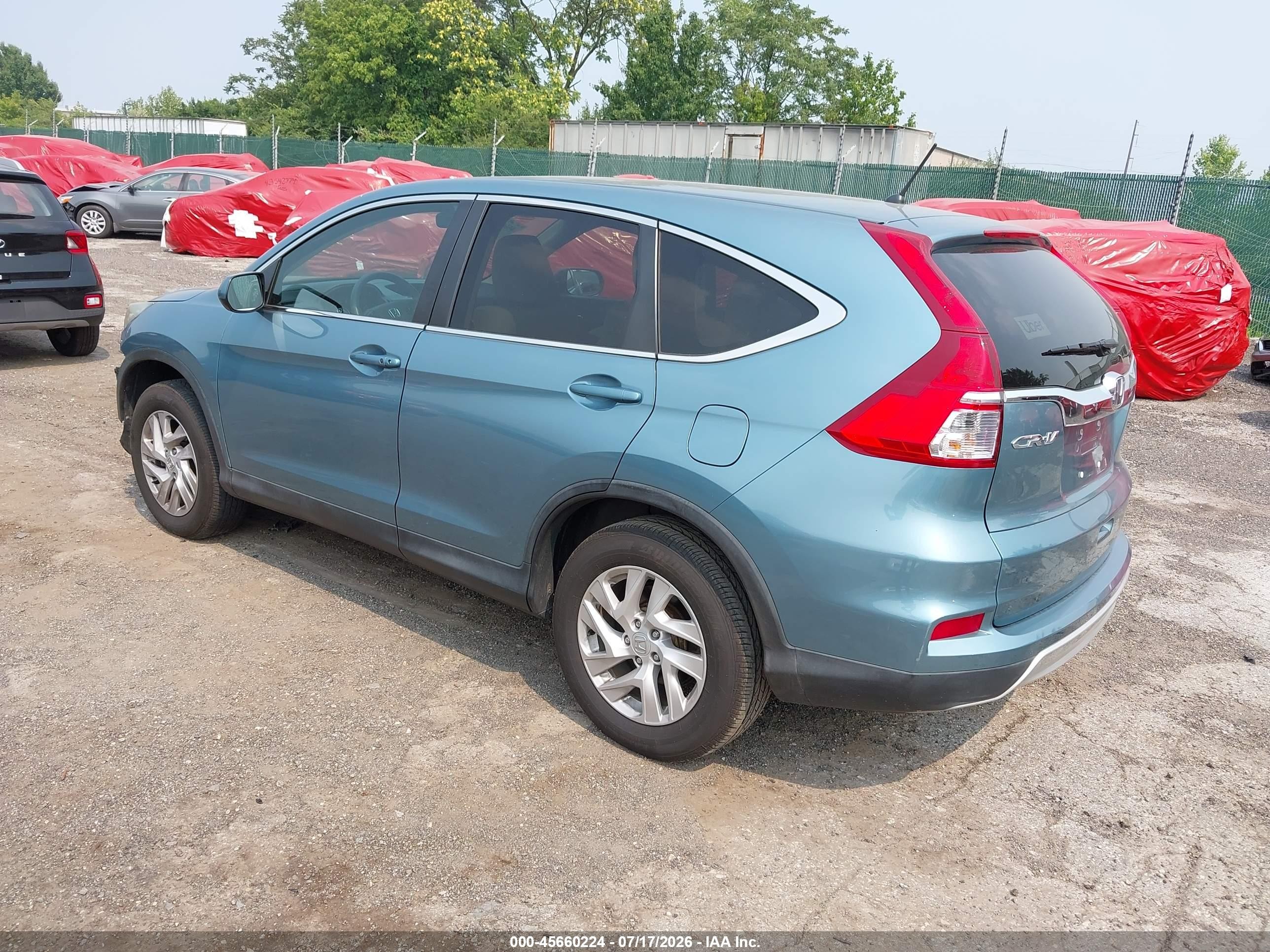 2016 Honda Cr-v Ex Green vin: 2HKRM4H57GH655644