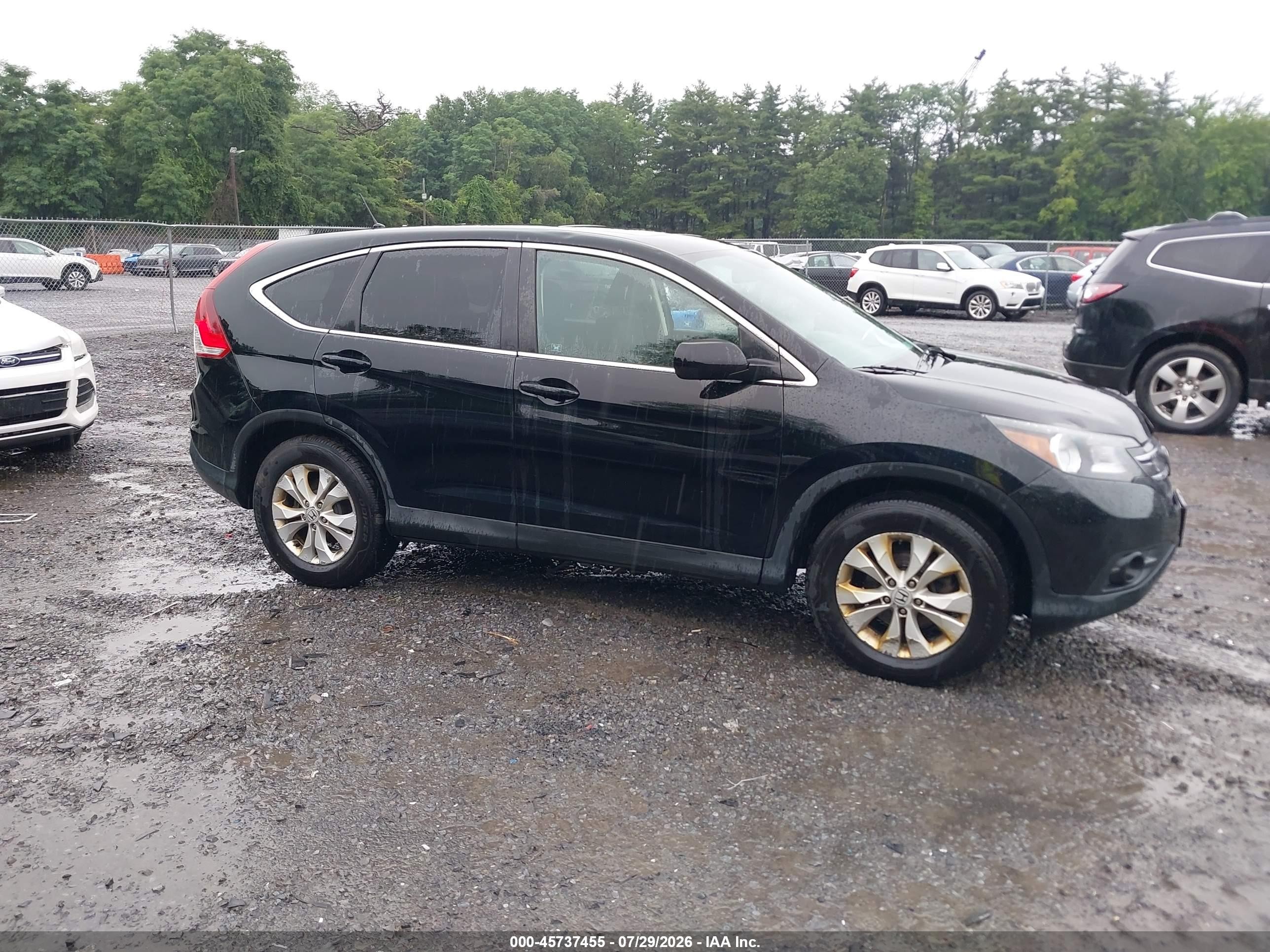 2012 Honda Cr-v Ex Black vin: 2HKRM4H58CH606172