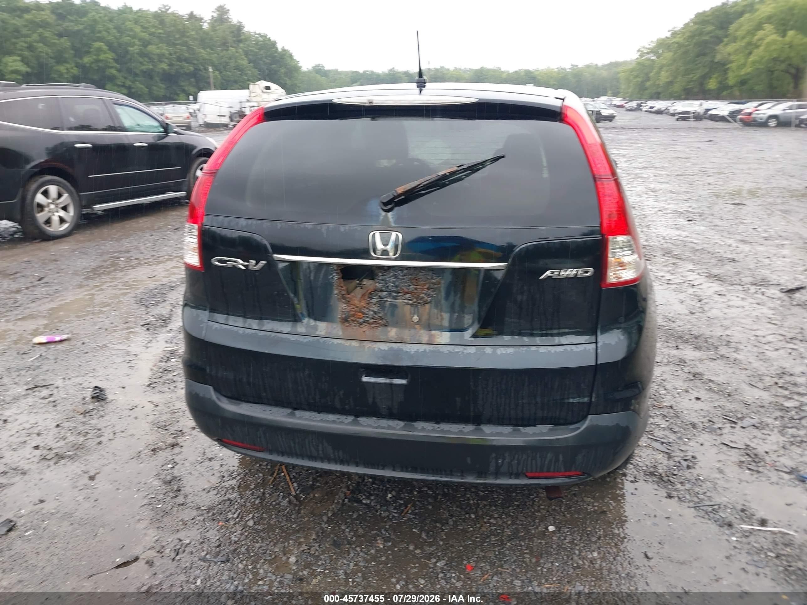 2012 Honda Cr-v Ex Black vin: 2HKRM4H58CH606172
